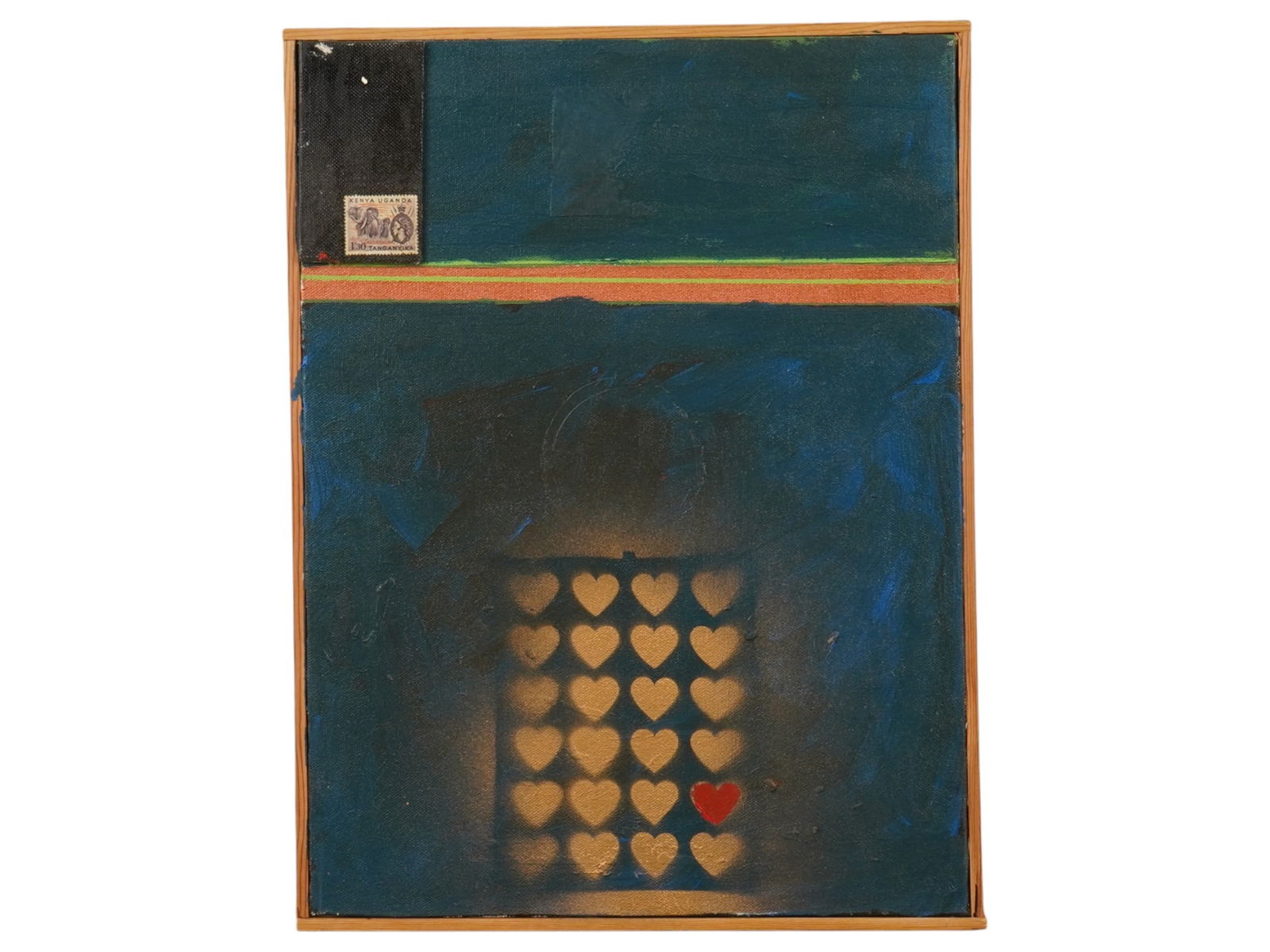 COLLAGE MIXED MEDIA PAINTING BY JOHN BOWYER BELL (1 of 4)