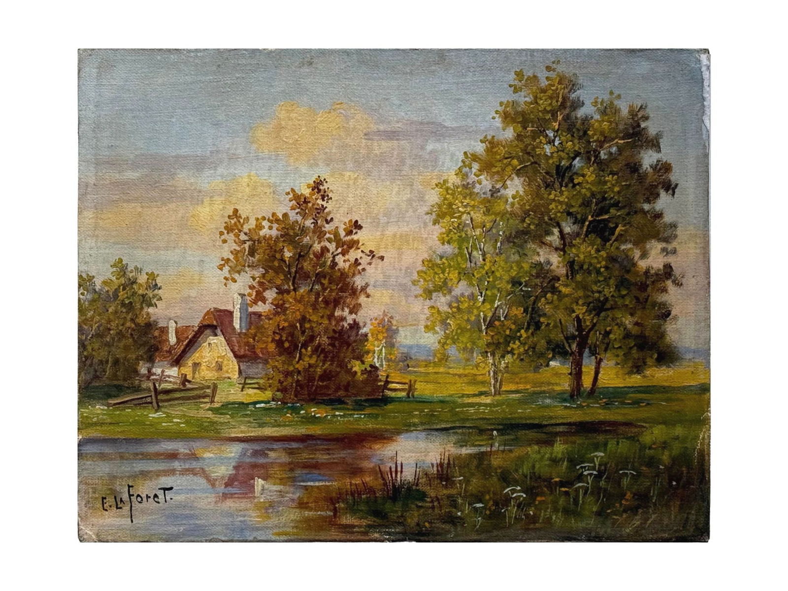 EUGENE LA FORET AMERICAN LANDSCAPE OIL PAINTING (1 of 4)