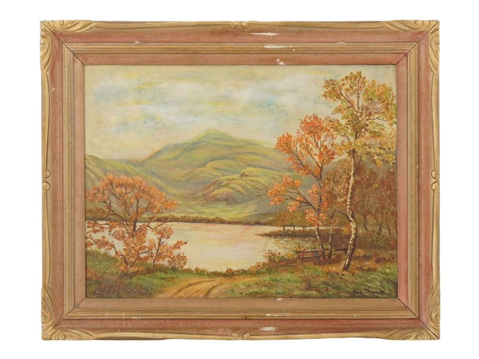 CANADIAN OIL PAINTING SIGNED GEORGE THOMPSON LANDSCAPE (1 of 6)