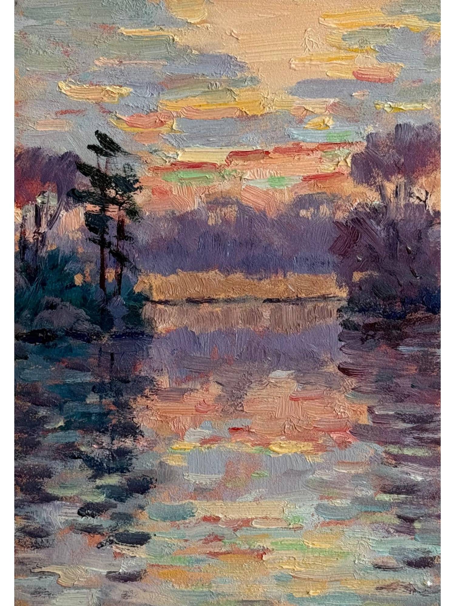 BILL SCHMIDT AMERICAN PAINTING SUNSET AMOS GARRETT PARK (1 of 2)