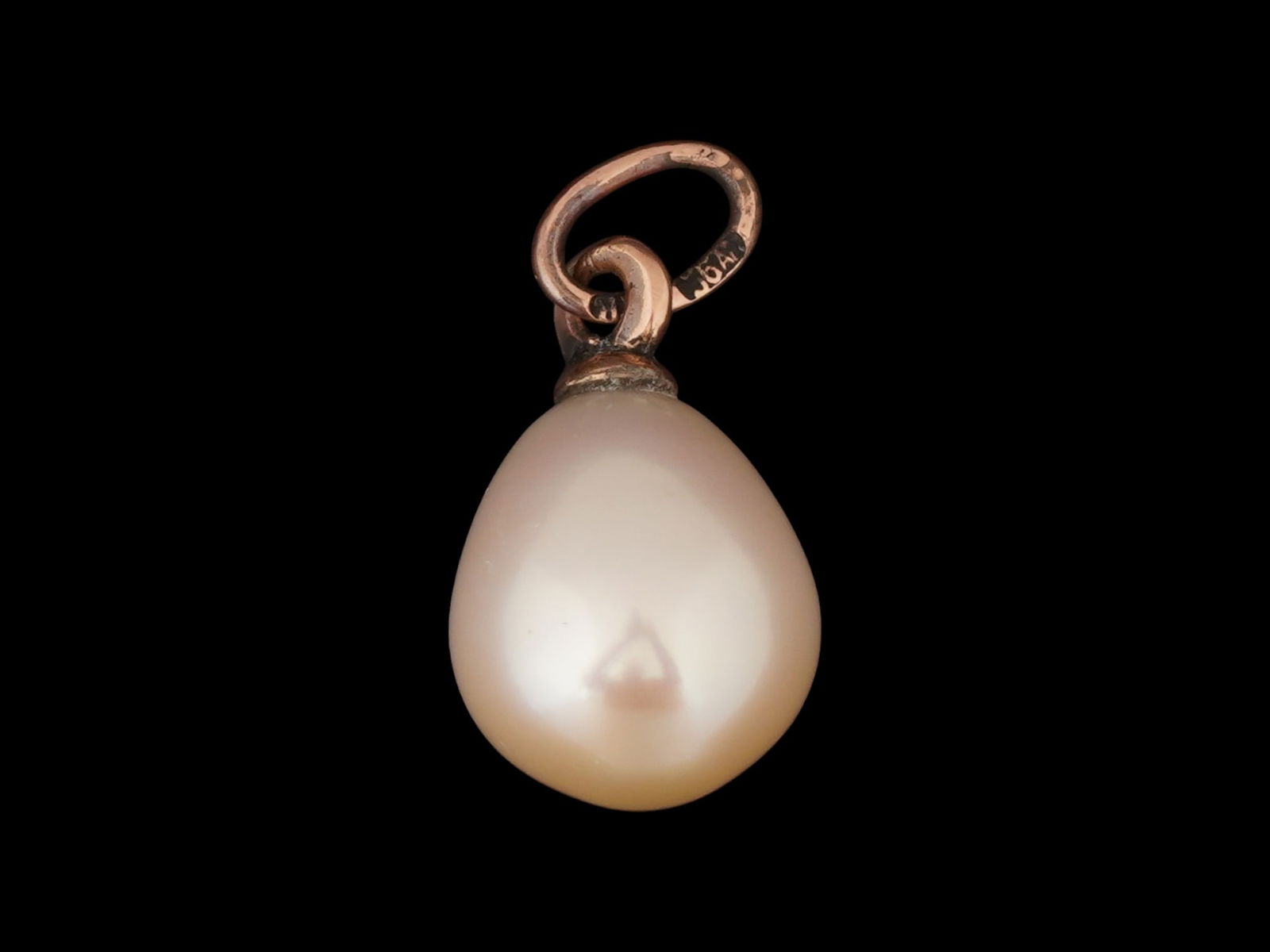 RUSSIAN GOLD AND PEARL EASTER EGG PENDANT WITH RUBY - 2