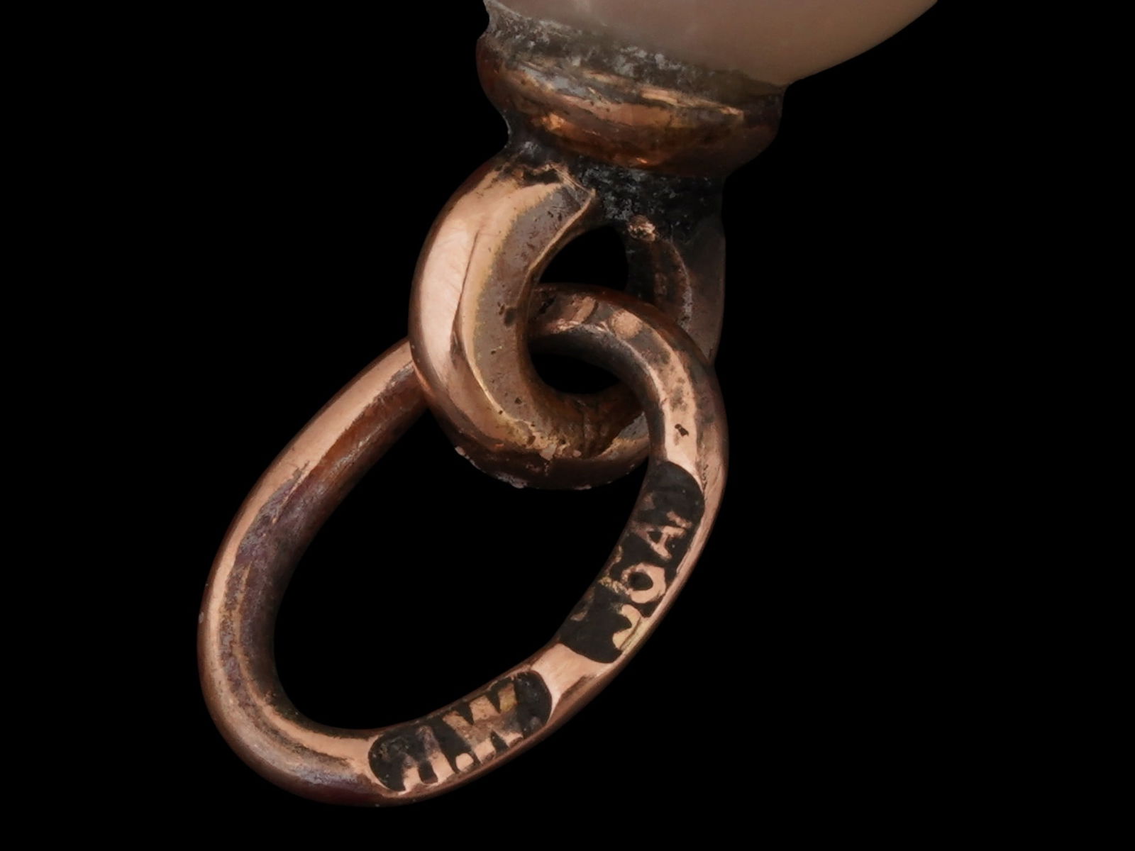 RUSSIAN GOLD AND PEARL EASTER EGG PENDANT WITH RUBY - 6