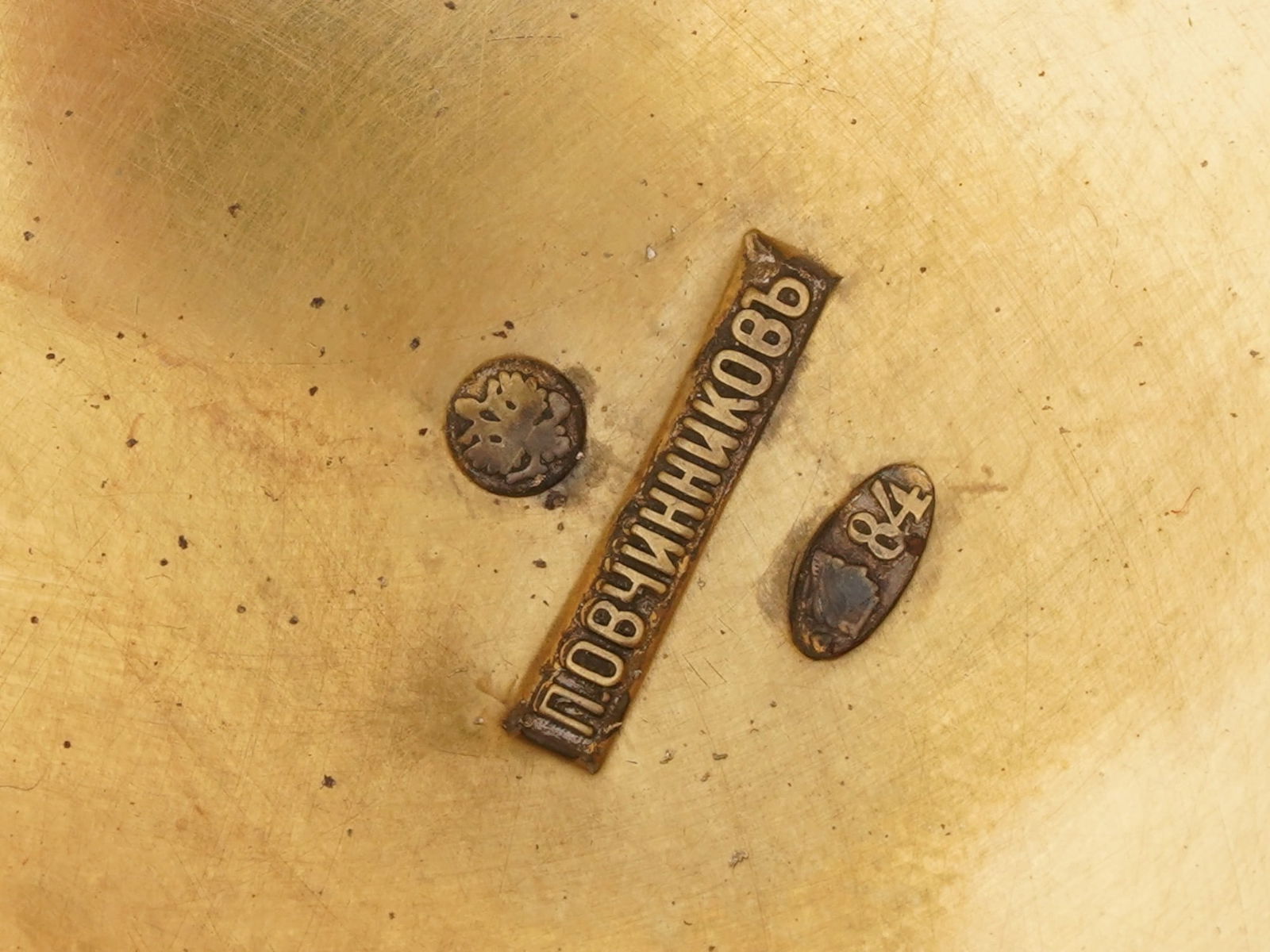 LARGE RUSSIAN SILVER ENAMEL EASTER EGG WITH A STAND - 10