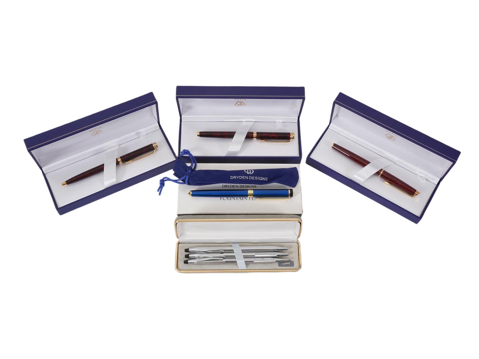 GROUP OF WATERMAN AND DRYDEN DESIGNS PENS AND PENCILS (1 of 4)