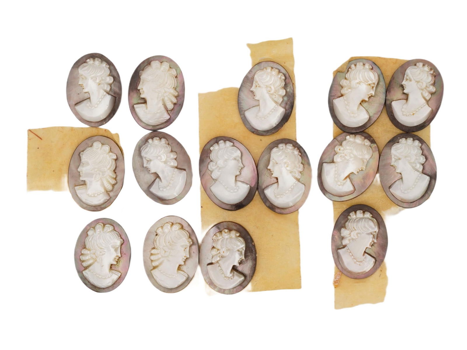 COLLECTION OF ANTIQUE HAND CARVED CAMEOS (1 of 5)