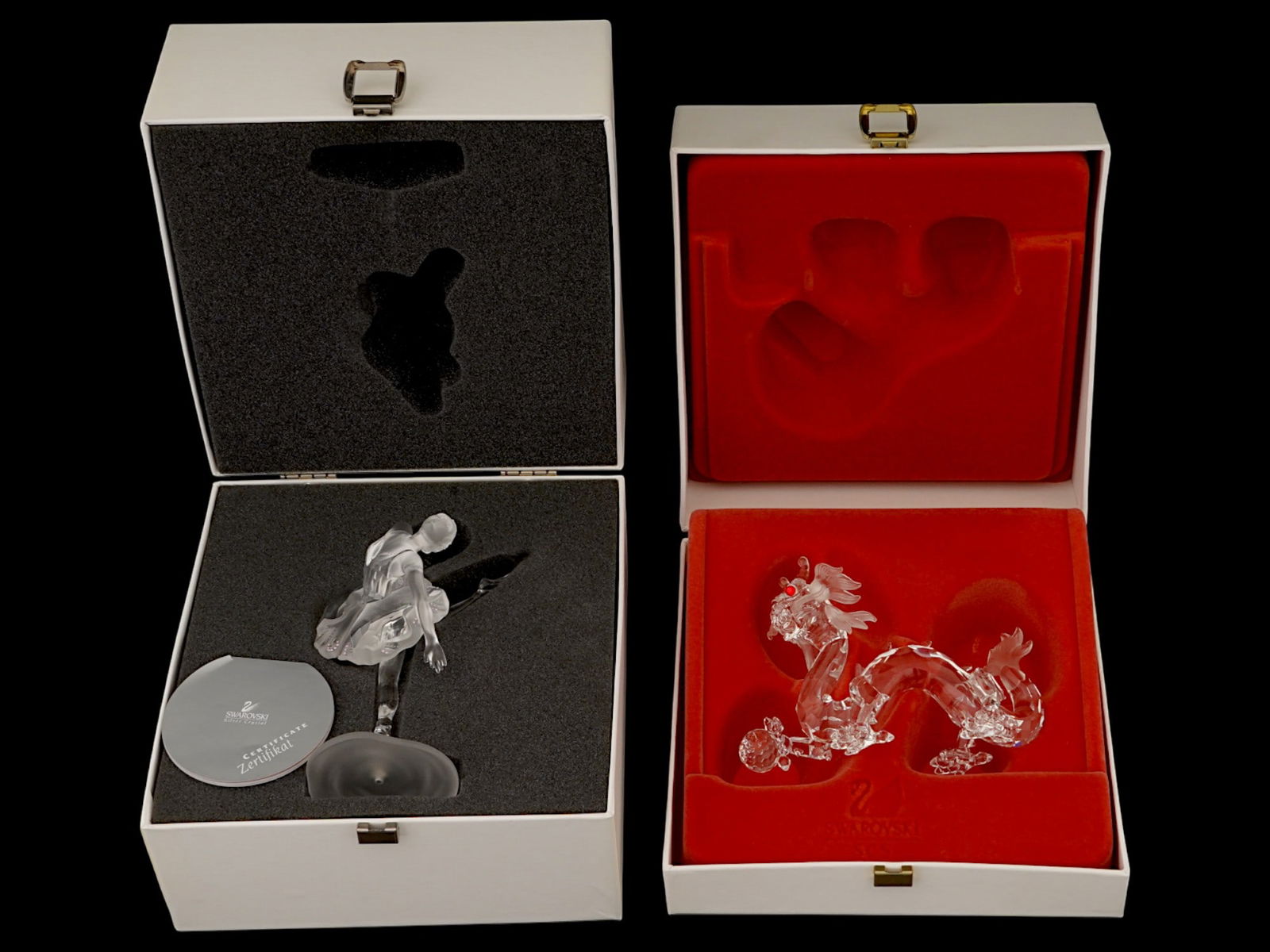 VINTAGE SWAROVSKI CRYSTAL SOCIETY DRAGON AND BALLERINA (1 of 9)