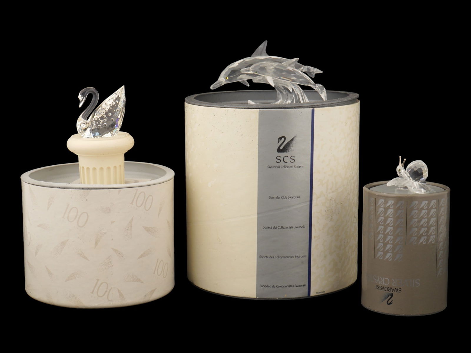 LOT OF LTD SCS SWAROVSKI CRYSTAL FIGURINES IOB (1 of 9)