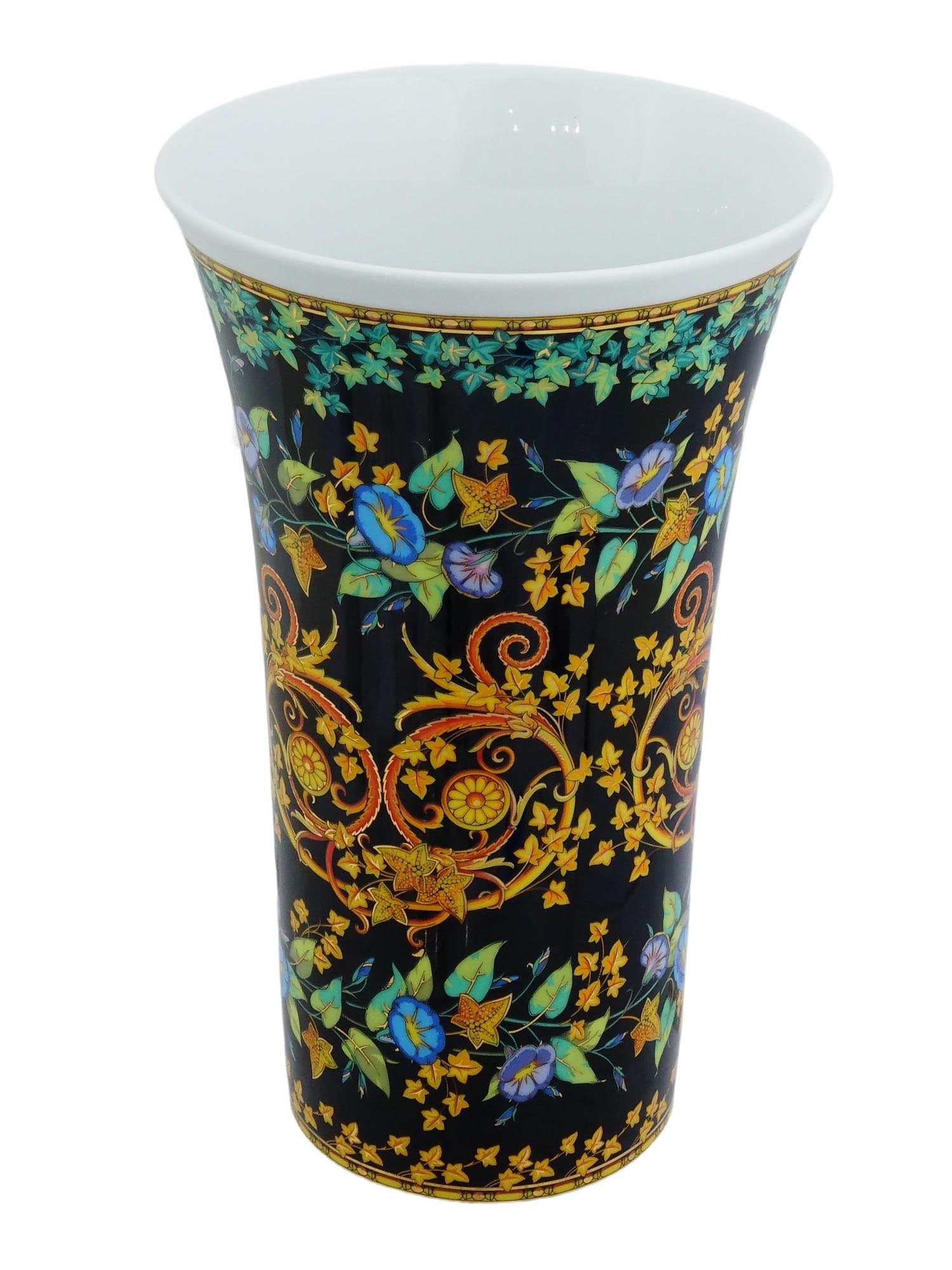 ROSENTHAL VERSACE GOLD IVY PORCELAIN VASE 1997 (1 of 8)