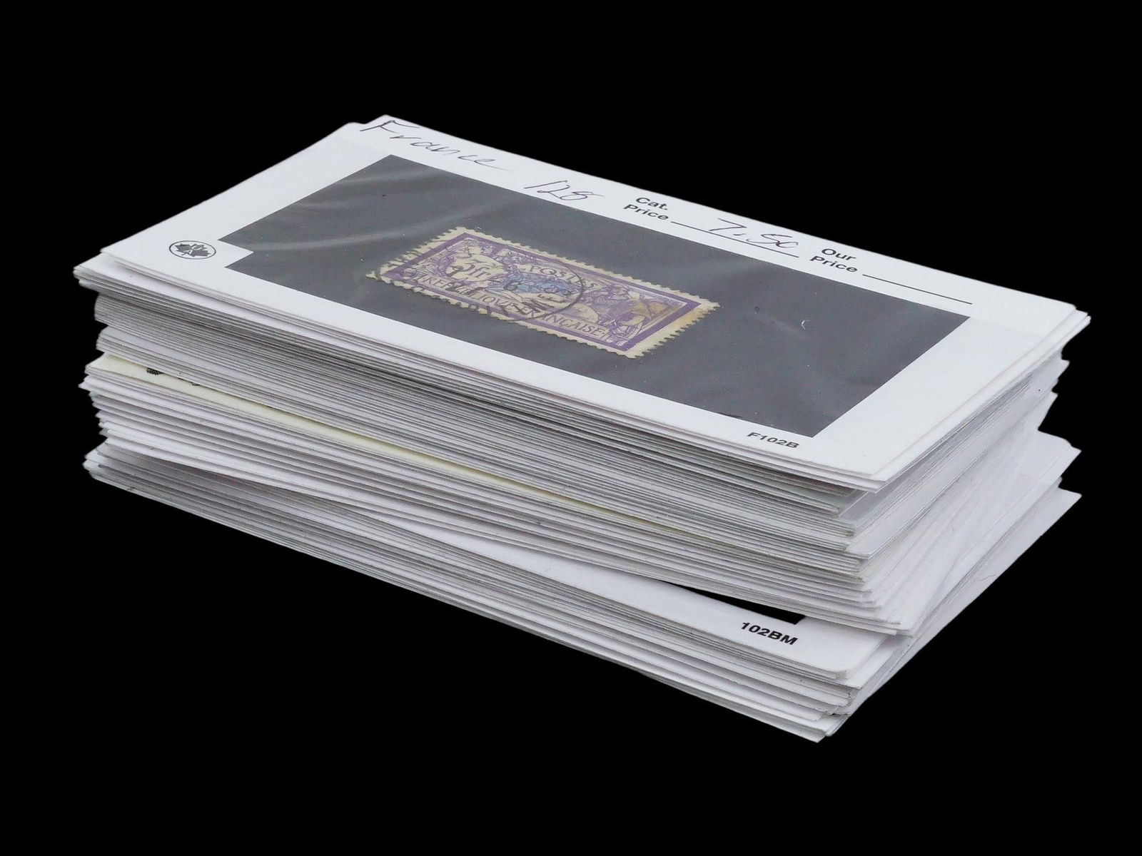 COLLECTION OF VINTAGE POSTAGE STAMPS ON CARDS (1 of 16)