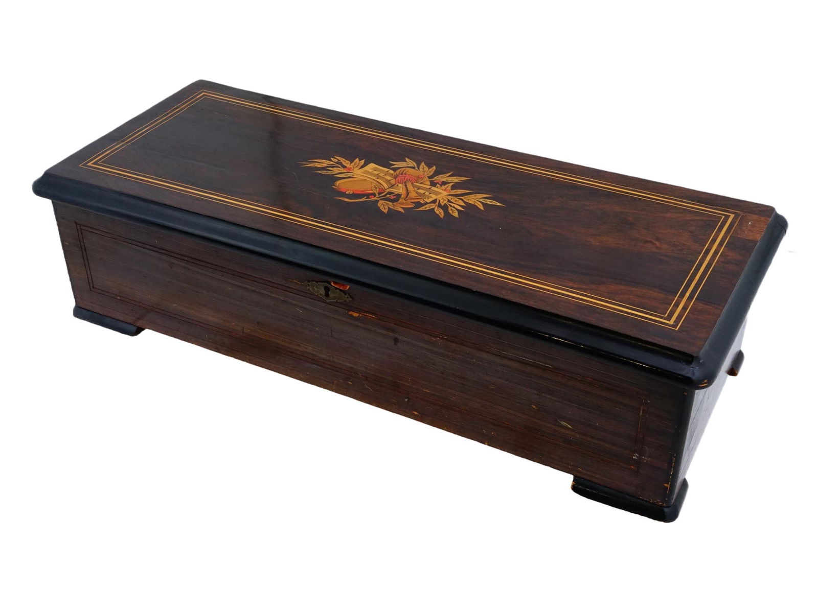 ANTIQUE EUROPEAN WOODEN MUSIC BOX (1 of 16)