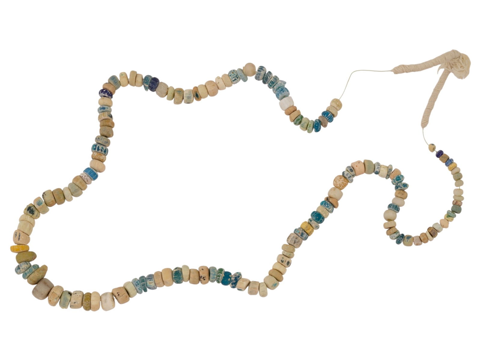 ANCIENT ROMAN MULTICOLOR GLASS BEAD NECKLACE (1 of 3)