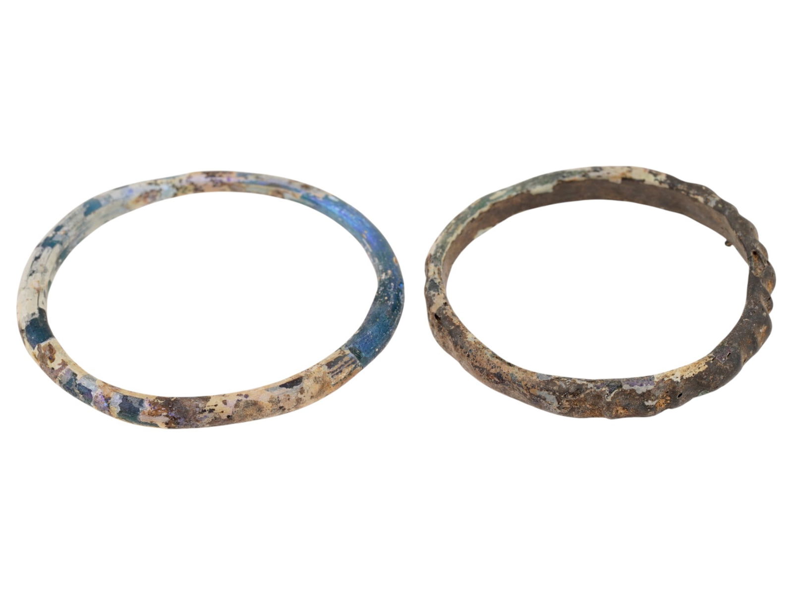 LOT OF ANCIENT ROMAN GLASS BRACELETS 100 TO 300 AD (1 of 4)