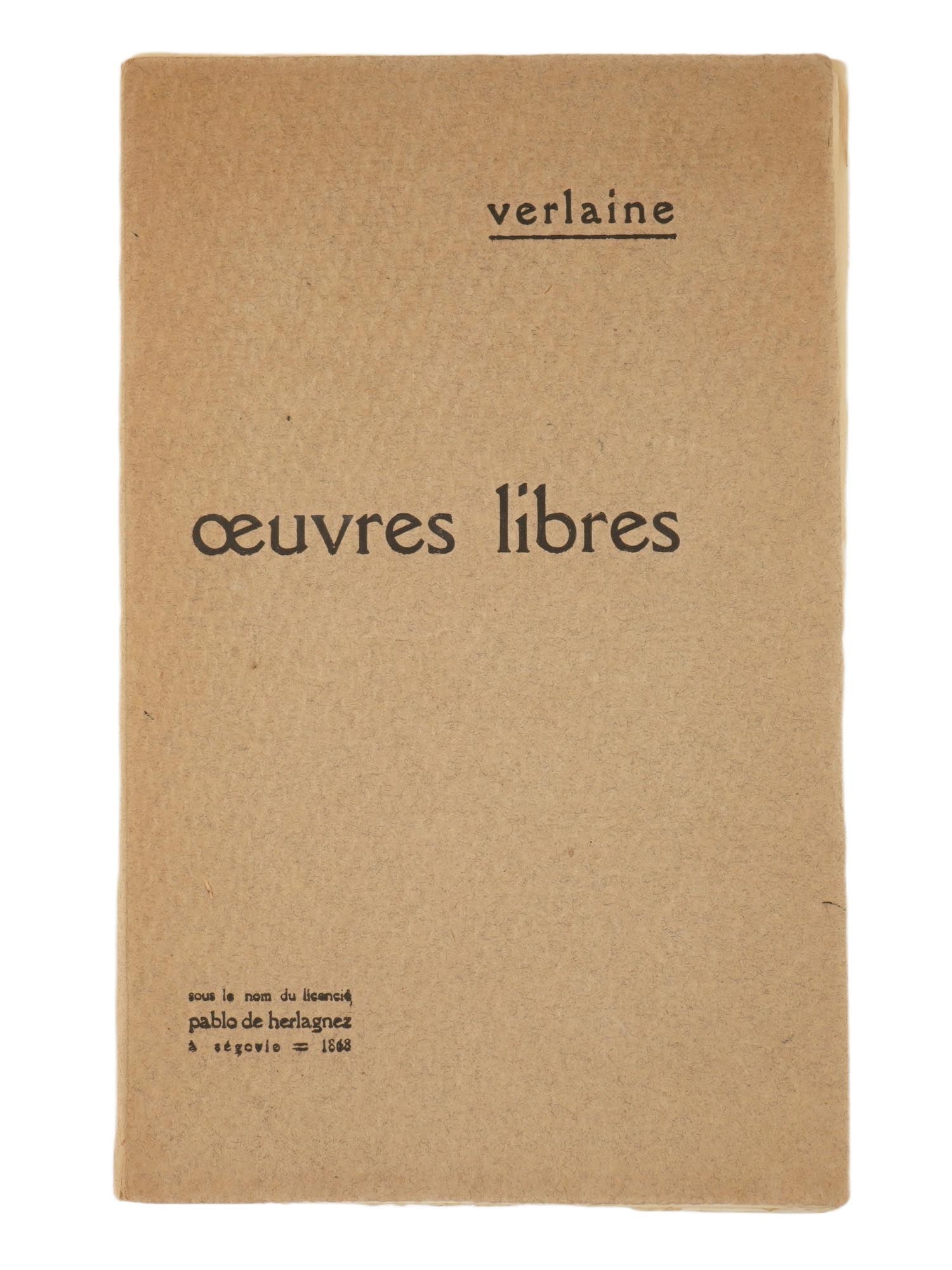 FRENCH FREE WORKS EROTIC POETRY BY PAUL VERLAINE (1 of 5)