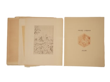 VINTAGE FRENCH ALLEN BY VALERY LARBAUD FIRST EDITION