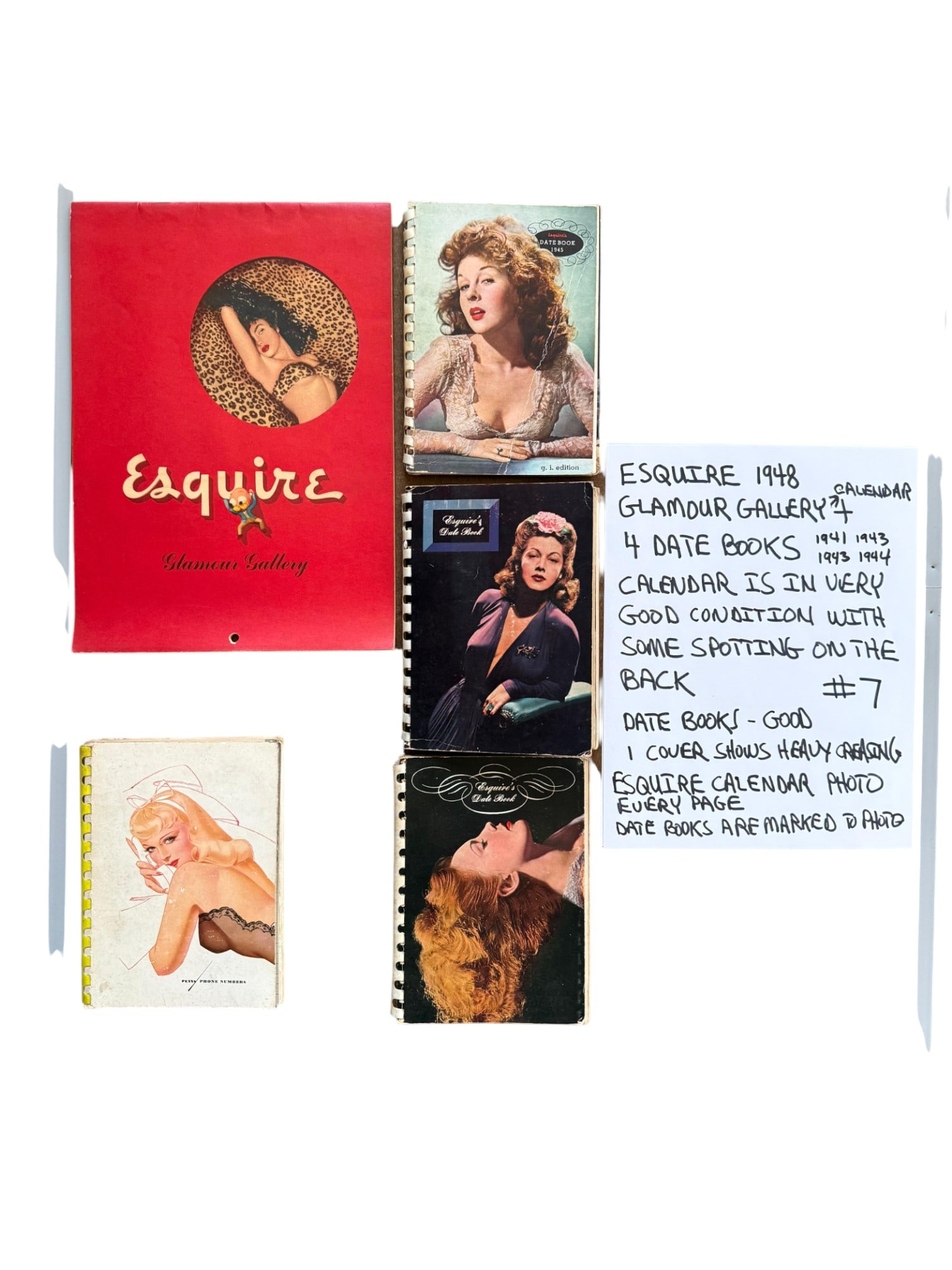 VINTAGE GLAMOUR GALLERY 1948 CALENDAR AND DATE BOOKS (1 of 20)