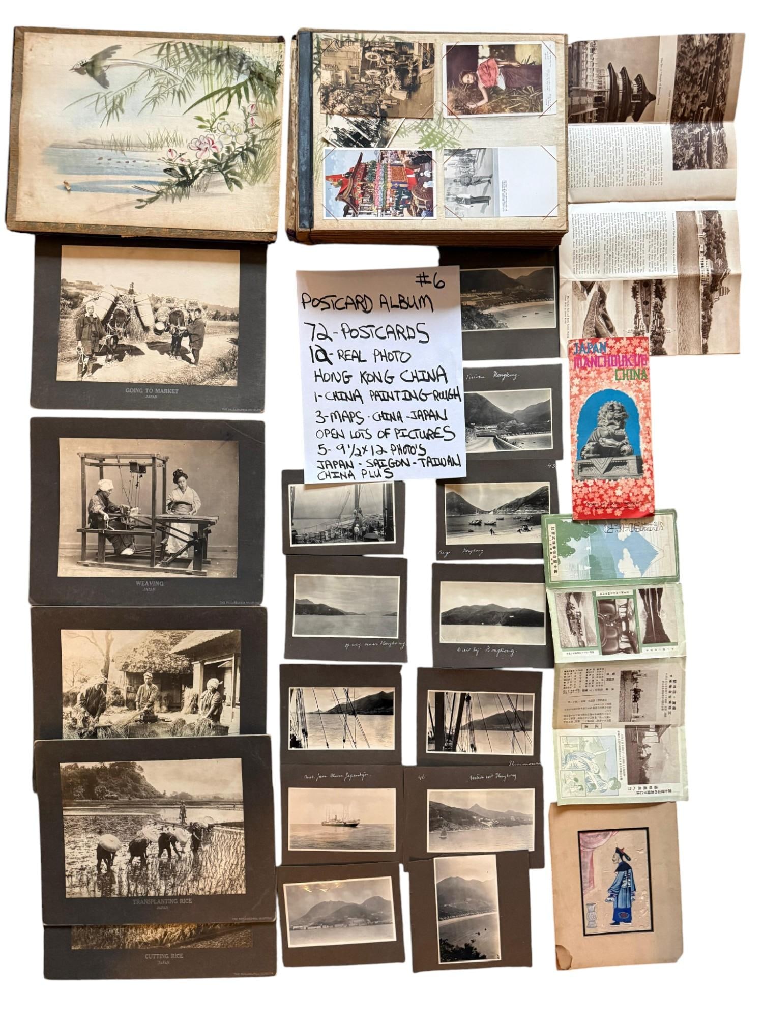 ALBUM COLLECTION WITH ANTIQUE 93 POSTCARD AND PHOTOS (1 of 10)