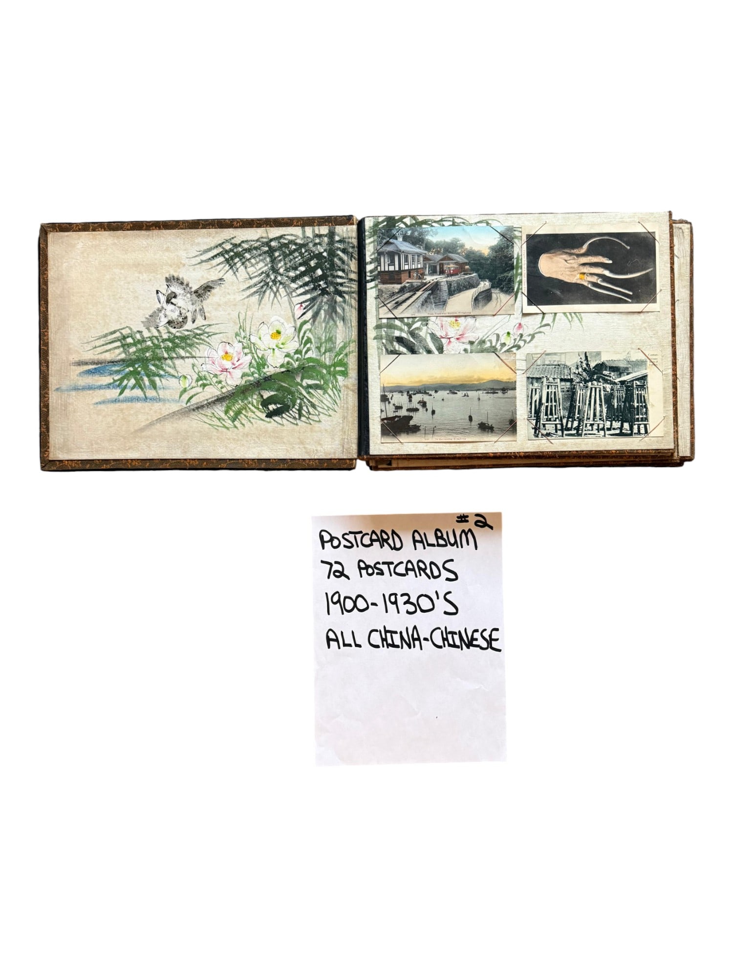 LOT OF 72 CHINESE POSTCARDS IN ALBUM 1900S TO 1930S (1 of 10)