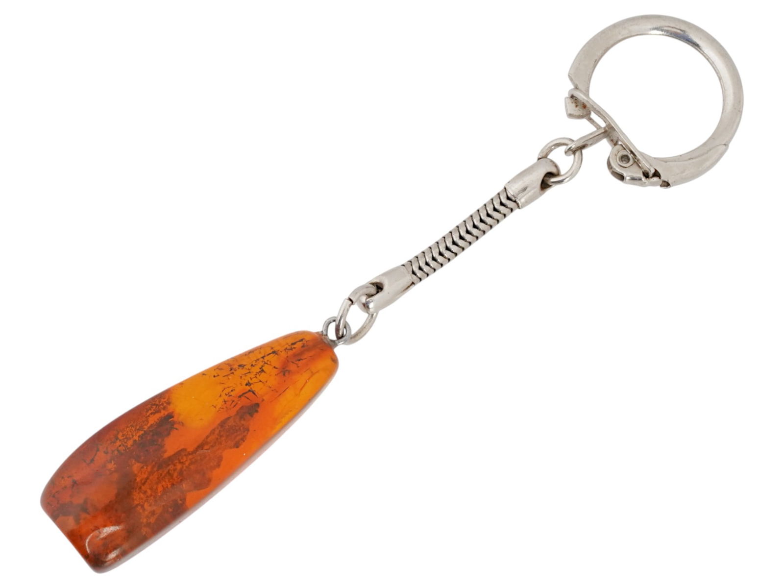 KEYCHAIN WITH AMBER STONE - 3