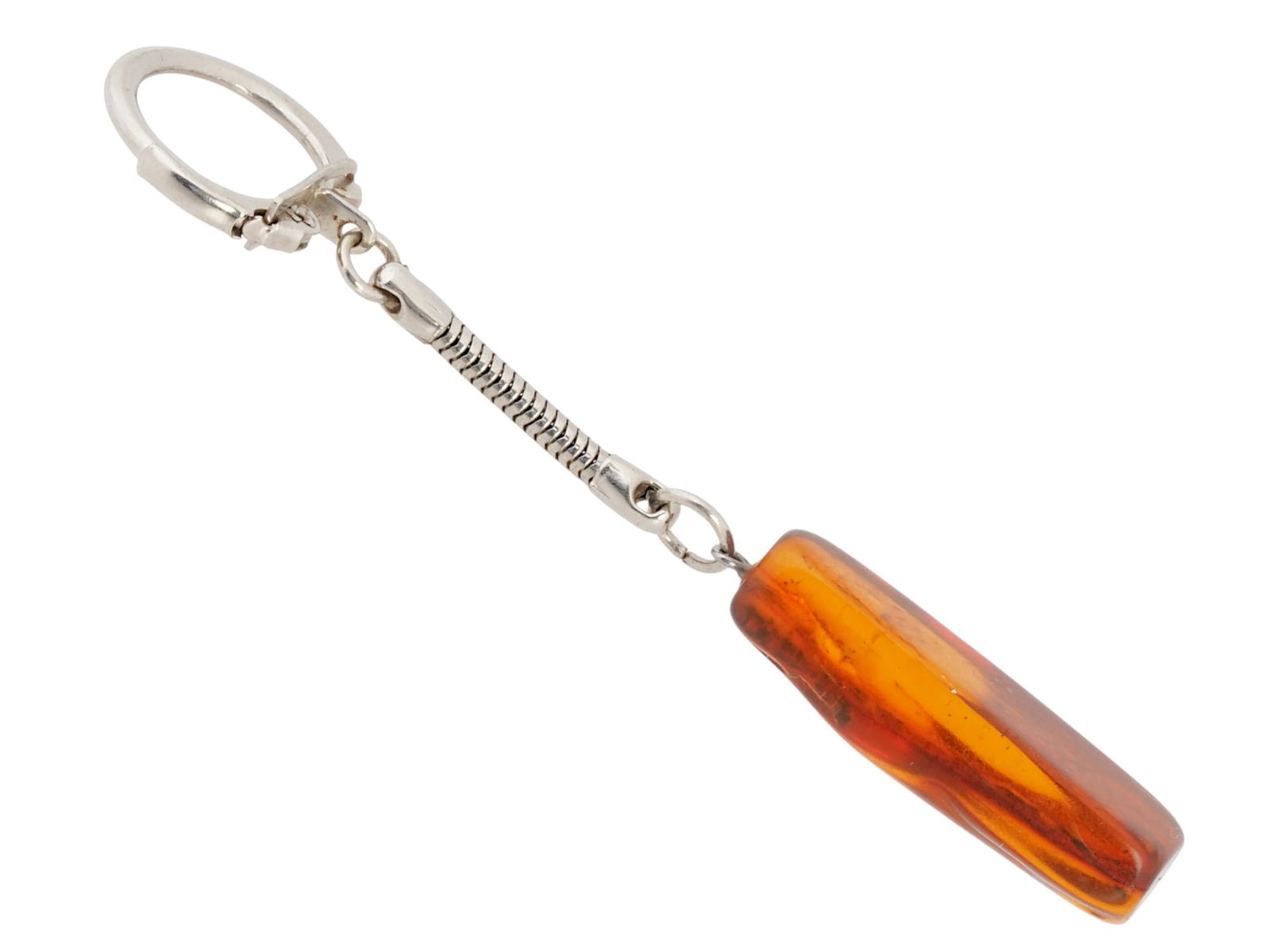 KEYCHAIN WITH AMBER STONE - 5