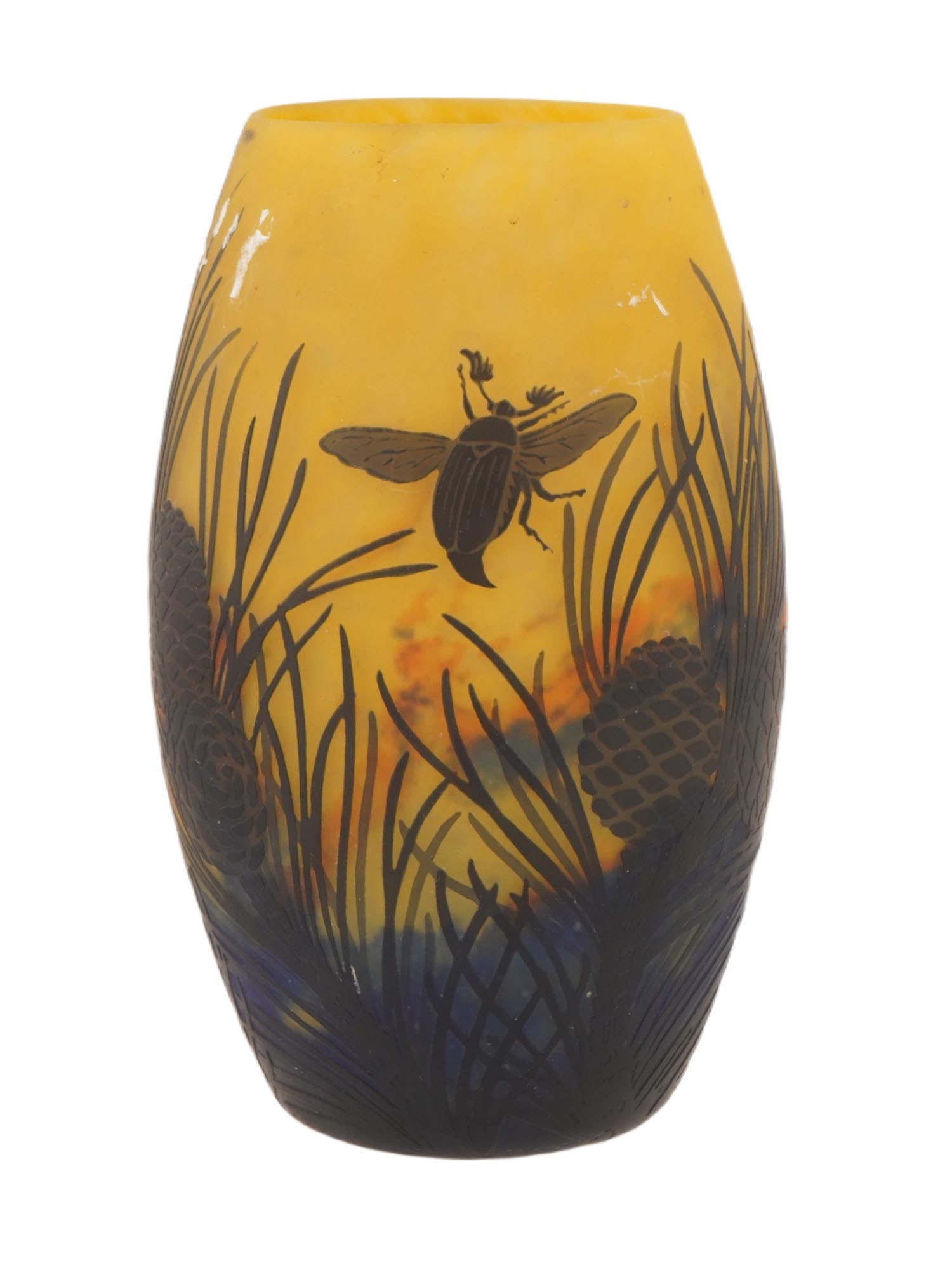 MULLER FRERES FRENCH ART NOUVEAU CAMEO GLASS VASE (1 of 7)