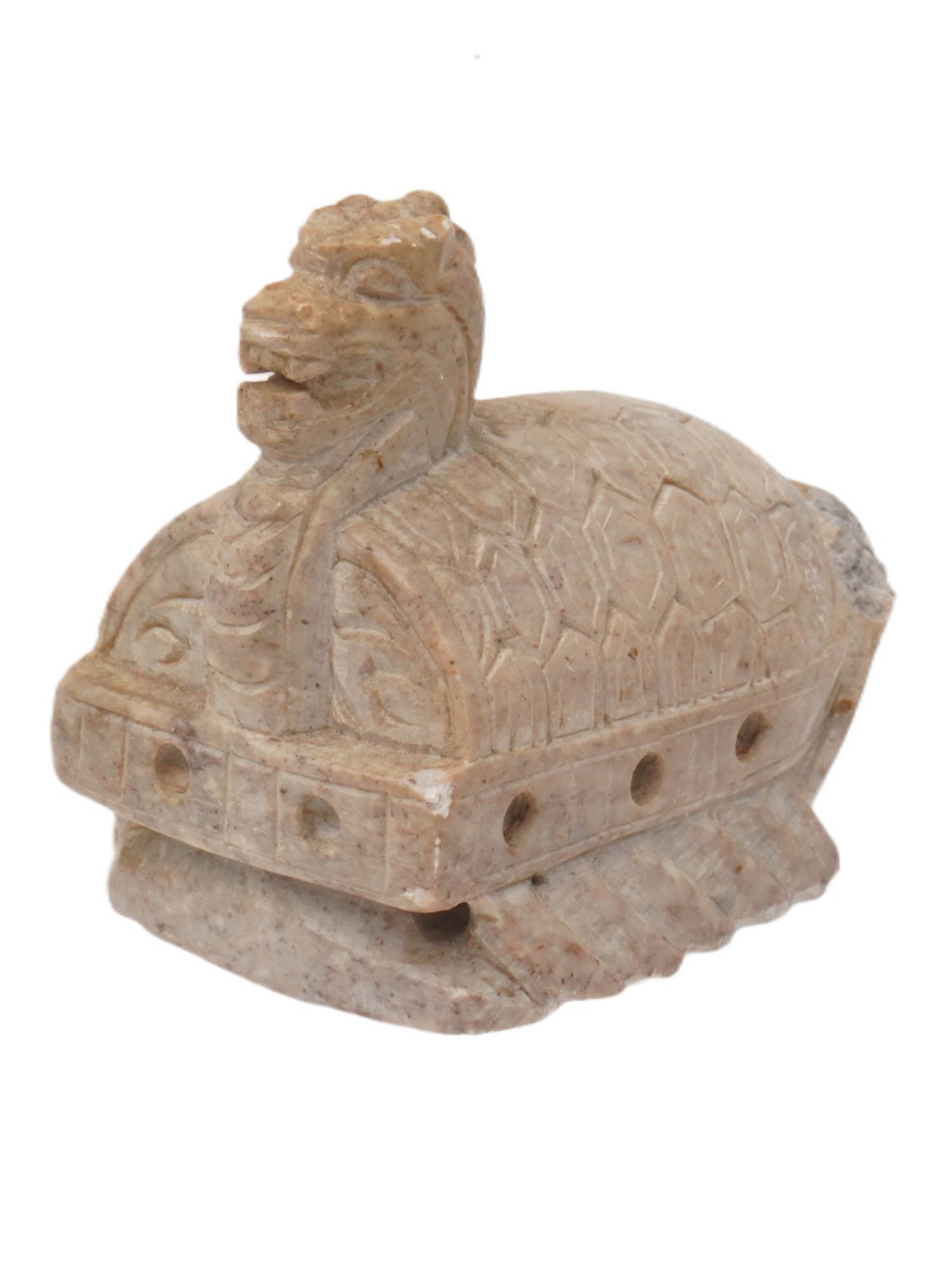 ANTIQUE KOREAN JOSEON DYNASTY CARVED JADE PAPERWEIGHT: An antique Korean carved jade tortoise form paperweight dating to the 19th century during the Joseon Dynasty. The elongated piese is worked with subtle detailing, suggesting traditional craftsmanship