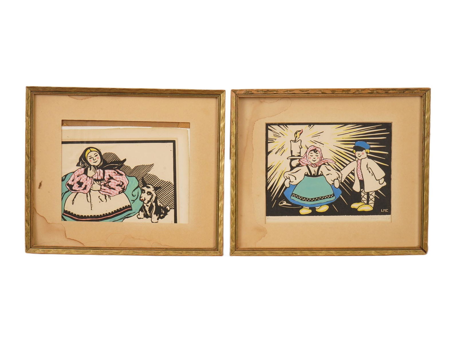 TWO PRINTS BY LOTTIE MEYER CATOK FAITHFUL AND ROMANCE (1 of 7)