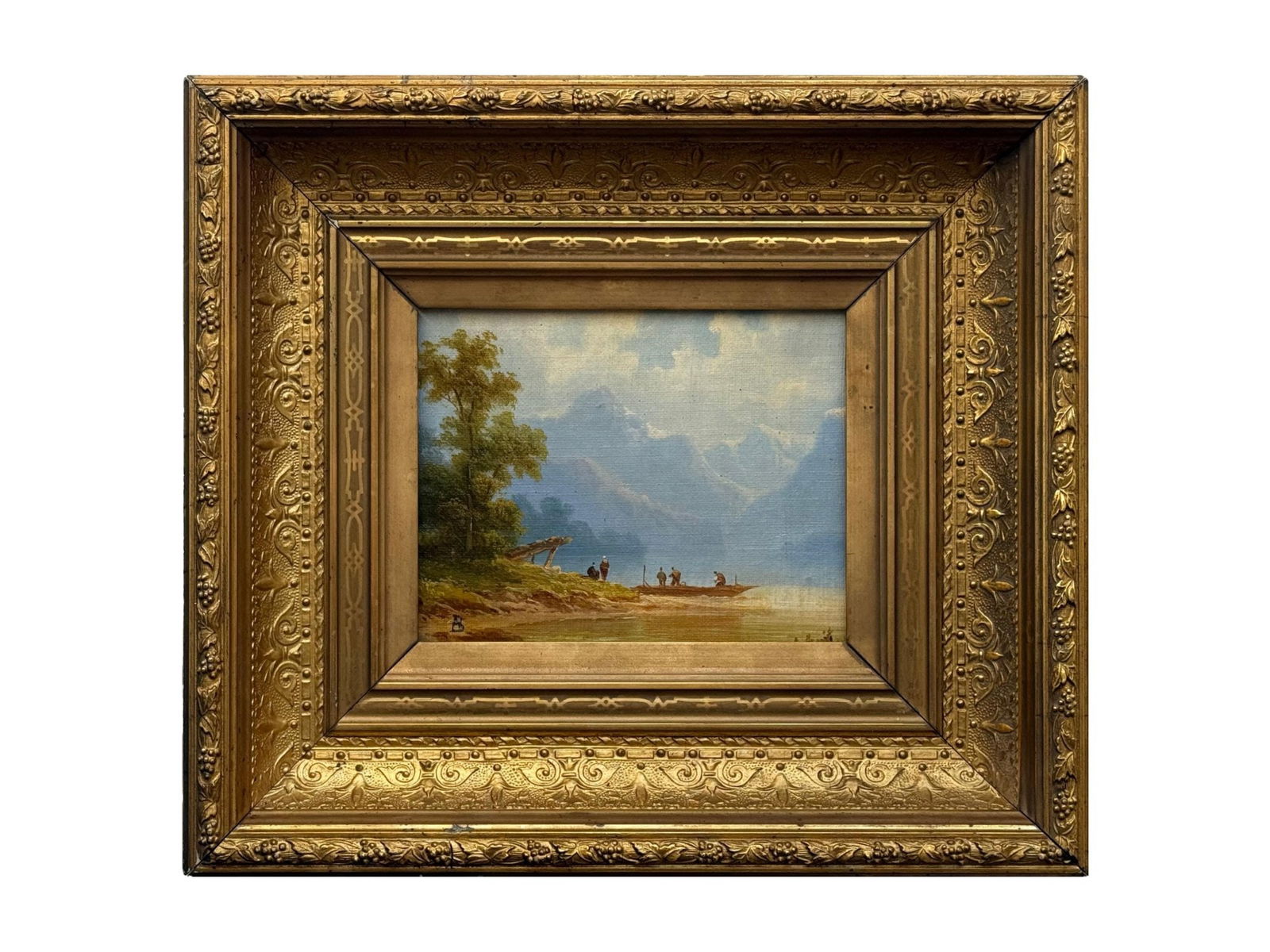 ATTR TO ALBERT BIERSTADT AMERICAN GERMAN OIL PAINTING (1 of 3)