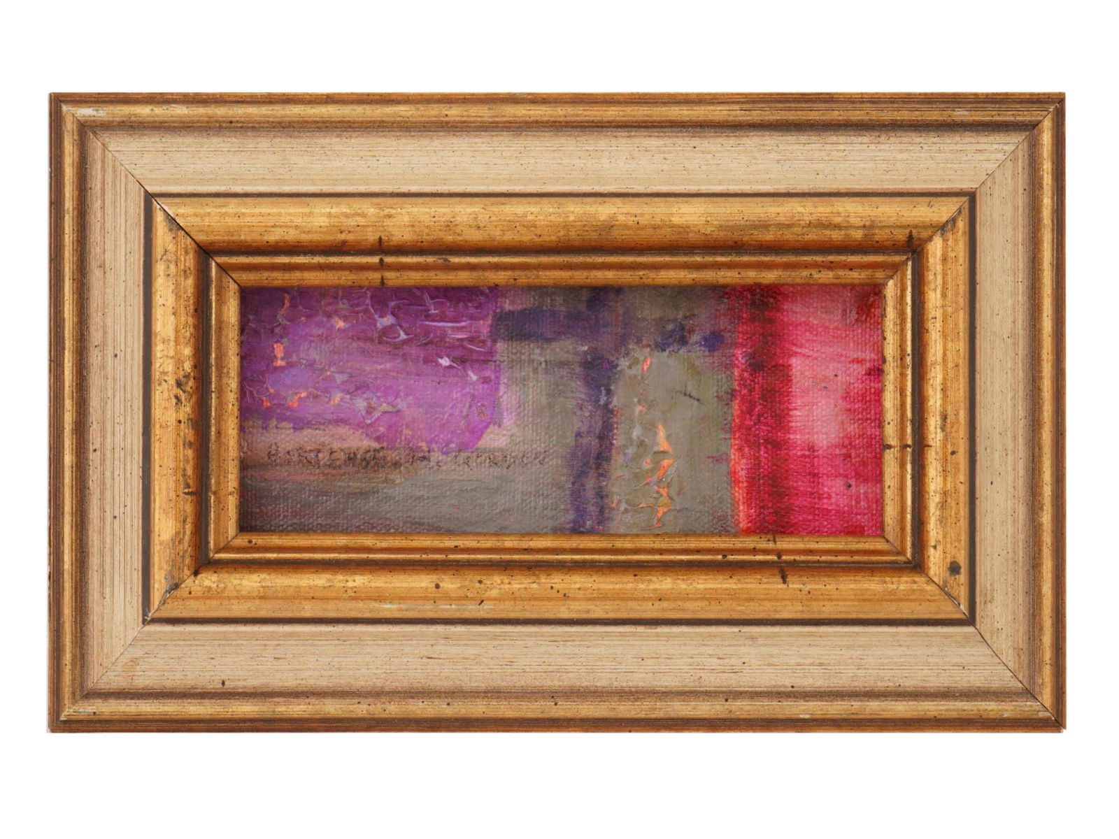 CANADIAN ABSTRACT OIL PAINTING SIGNED HORTENSE GORDON (1 of 4)