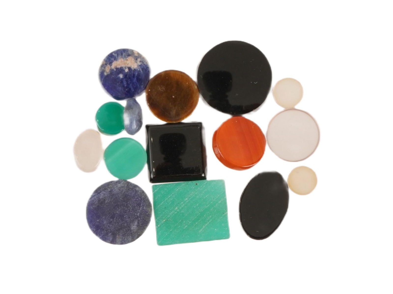 ASSORTED NATURAL GEMSTONE CARVING JEWELRY COLLECTION (1 of 3)