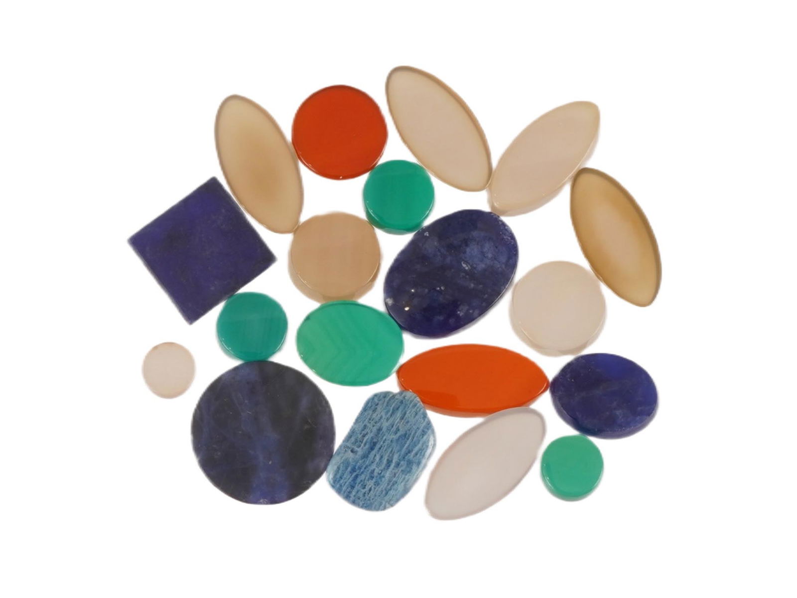 LOT OF VINTAGE CAMEO STONES (1 of 2)