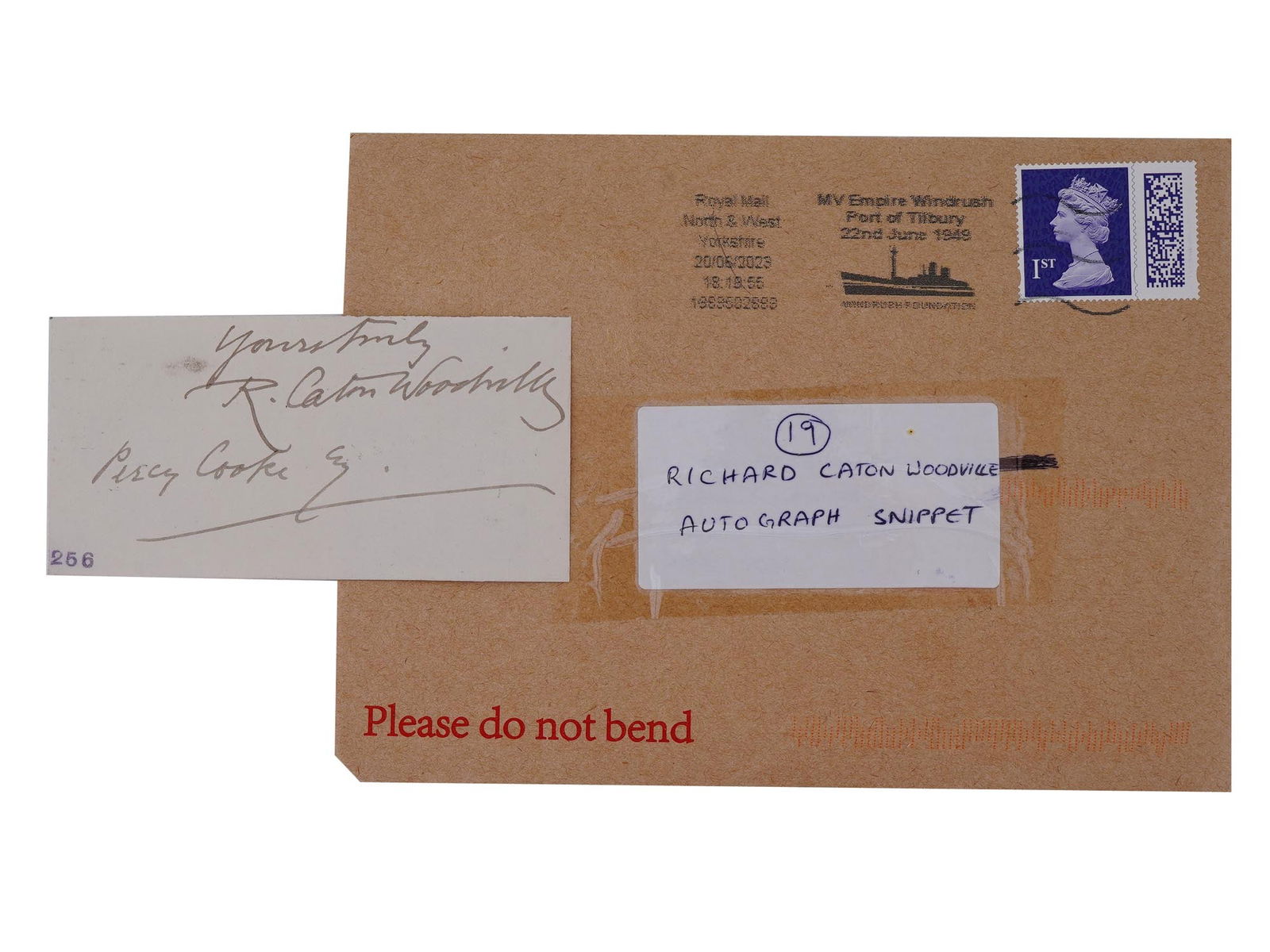 AUTOGRAPH OF RICHARD CATON WOODVILLE JR (1 of 3)