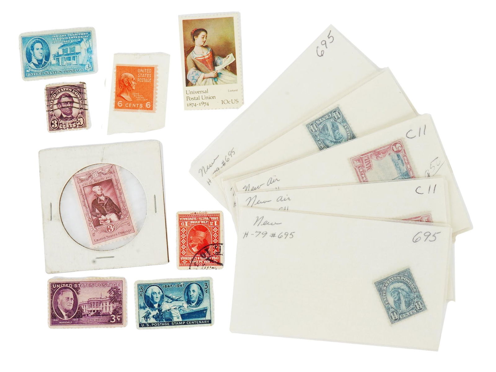 ANTIQUE AND VINTAGE AMERICAN POSTAGE STAMP COLLECTION (1 of 3)