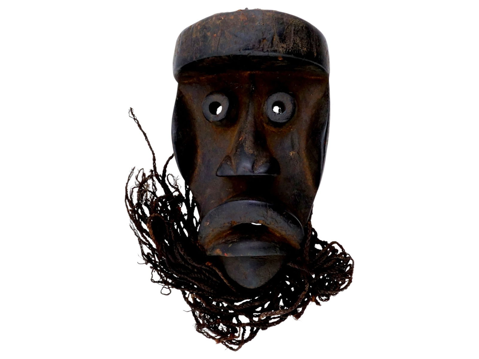 TRADITIONAL AFRICAN DAN PEOPLE CARVED WOOD TRIBAL MASK (1 of 8)
