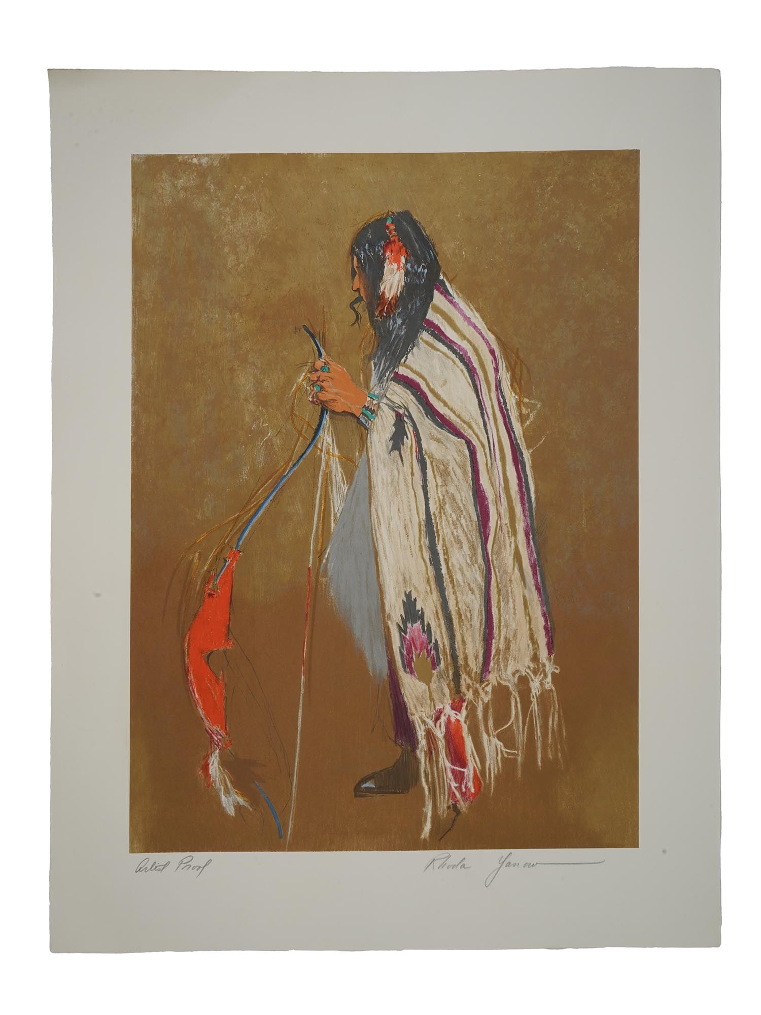 AMERICAN LIMITED EDITION LITHOGRAPH BY RHODA YANOW: An American limited edition lithograph by Rhoda Yanow. Signed in pencil lower right. Titled lower left. Rhoda Yanow is a widely exhibited national and international modern artist. After years of study