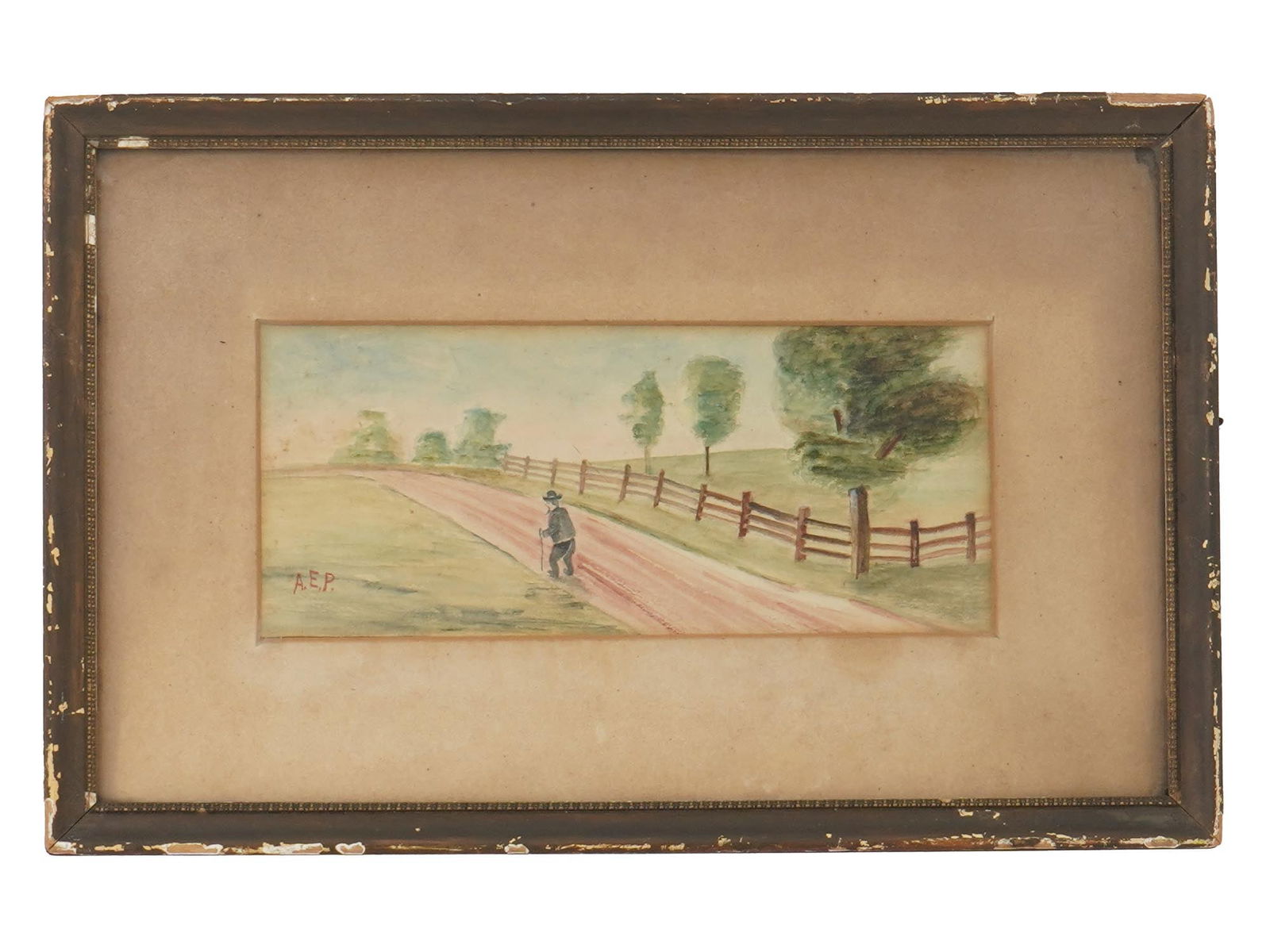 BRITISH WATERCOLOR PAINTING BY ADAM EDWIN PROCTOR (1 of 4)