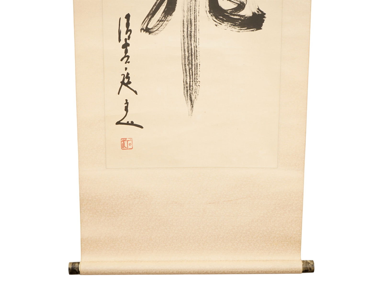 CHINESE CALLIGRAPHIC HAND WRITTEN SCROLL SIGNED - 4