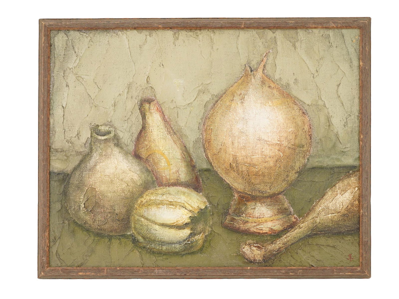 SERGEY SERGEYEV RUSSIAN PAINTING GREEN STILL LIFE (1 of 5)