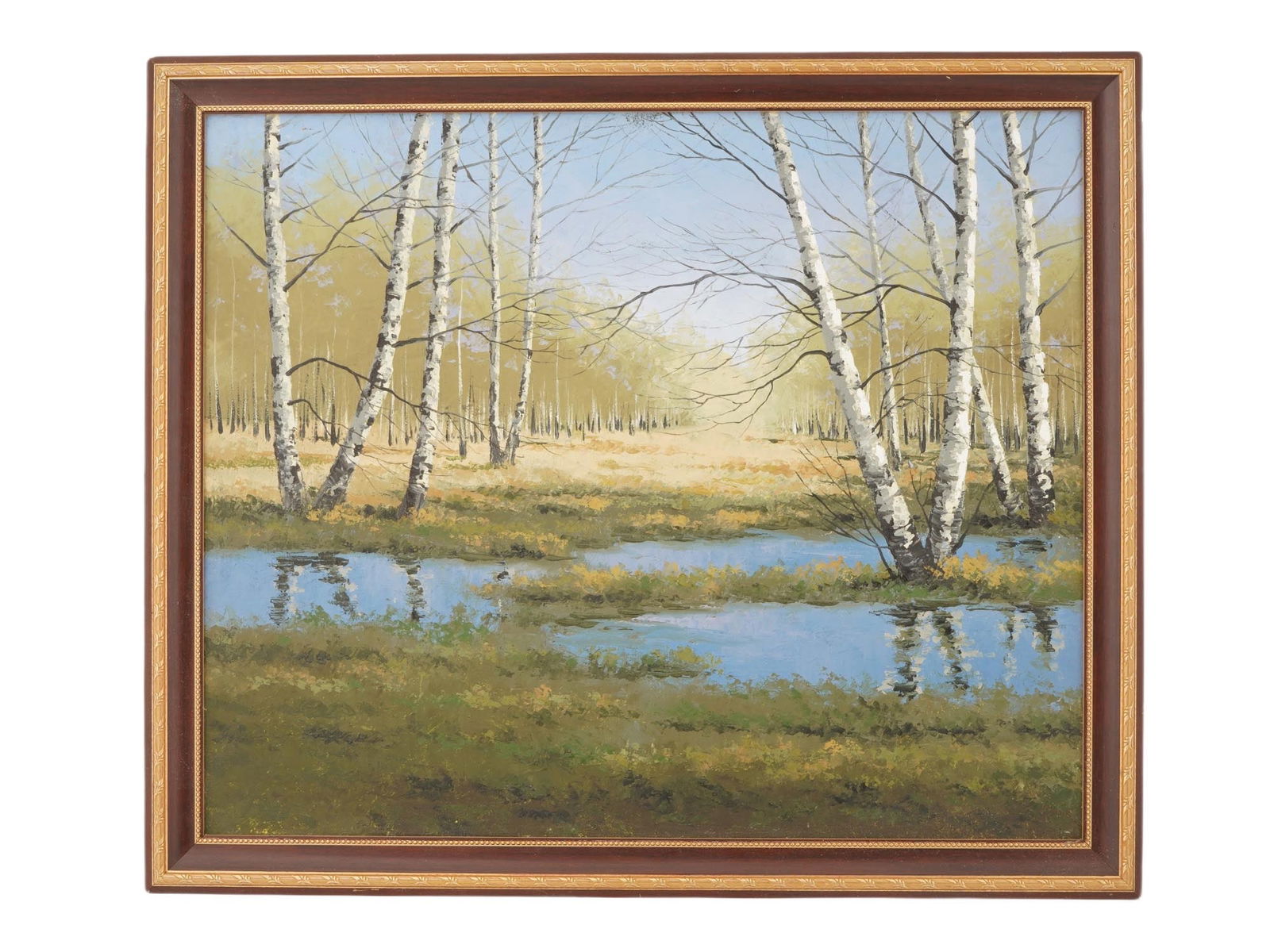 RUSSIAN LANDSCAPE PAINTING VLADIMIR TERENTIEV BIRCH TREES (1 of 4)