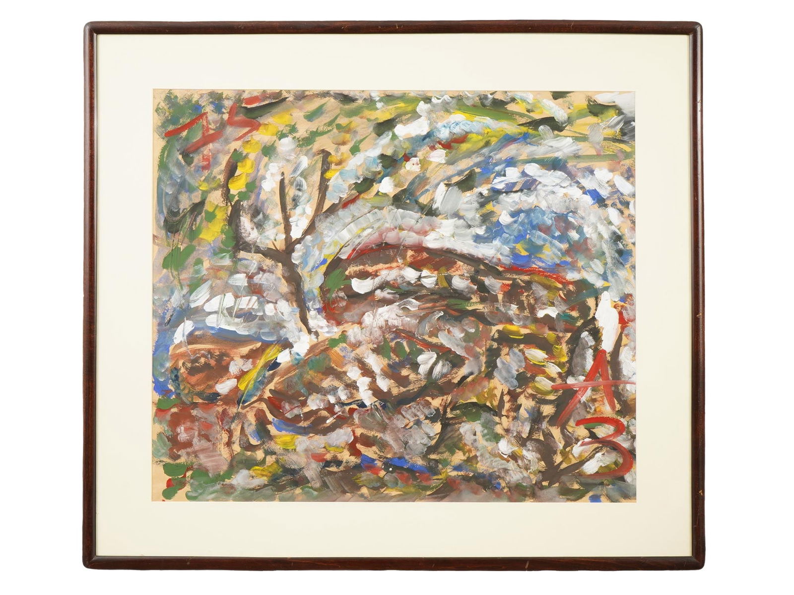 RUSSIAN MIXED MEDIA PAINTING BY ANATOLY ZVEREV (1 of 4)