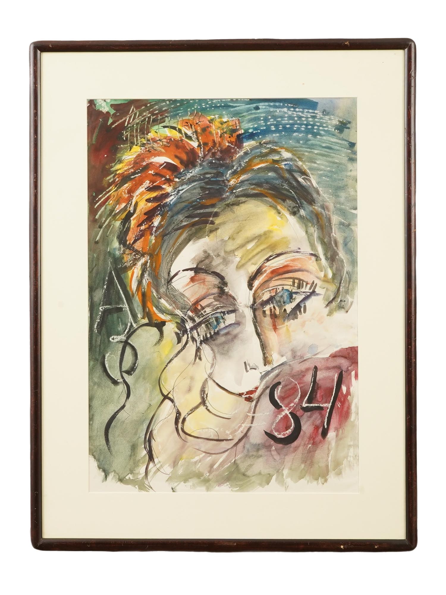 RUSSIAN PORTRAIT WATERCOLOR PAINTING BY ANATOLY ZVEREV (1 of 6)