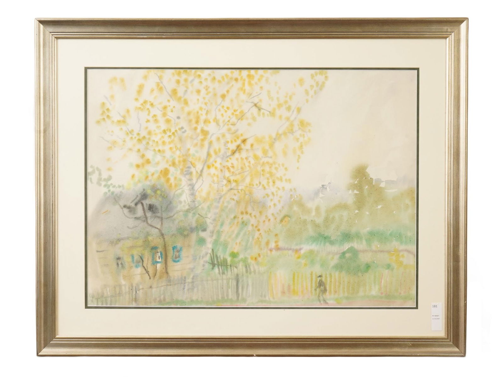 RUSSIAN PAINTING BY BORIS SVESHNIKOV VILLAGE SCENE (1 of 4)