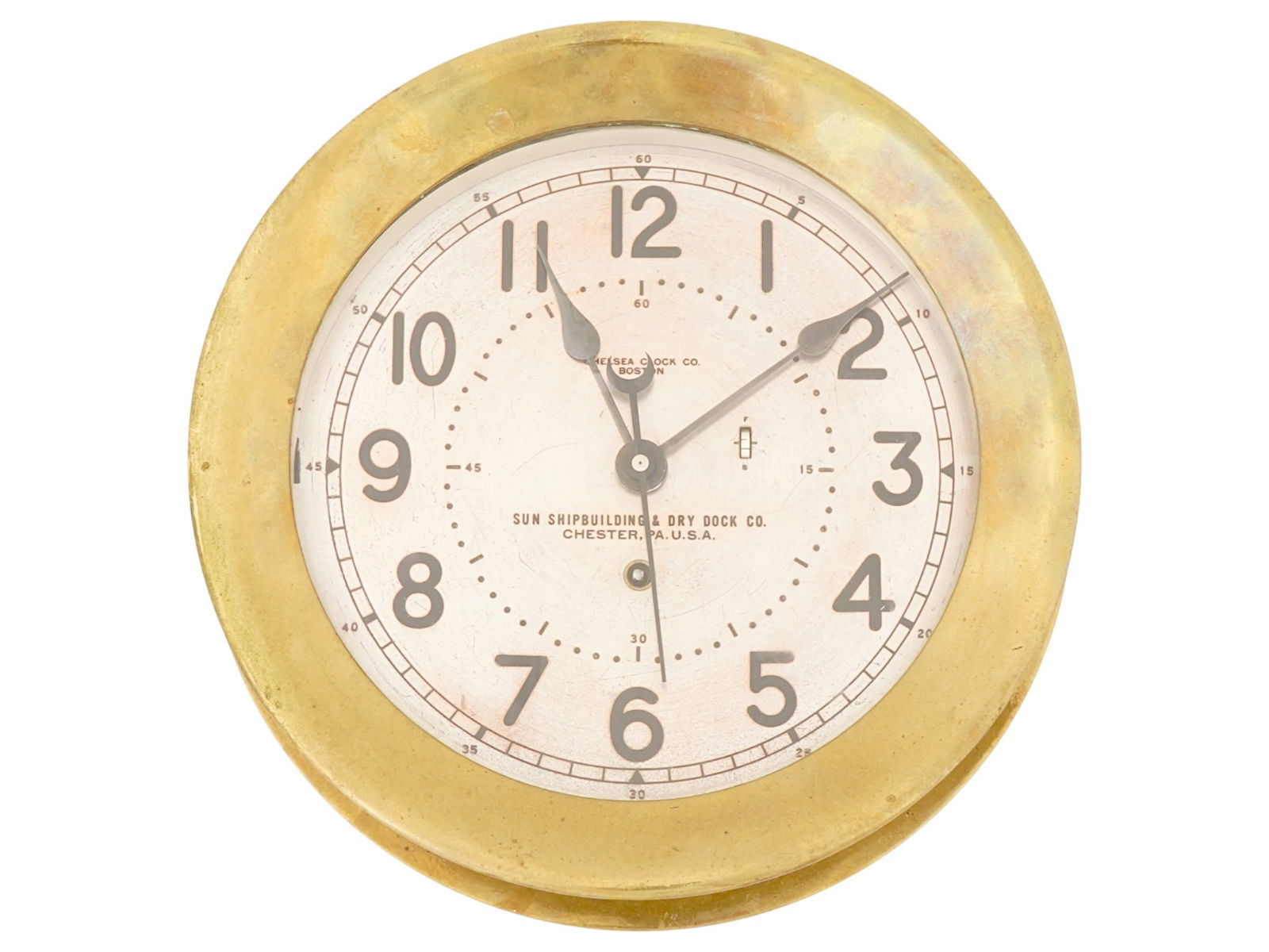 CHELSEA CLOCK CO US GOVERNMENT NAVAL SHIP CLOCK (1 of 8)