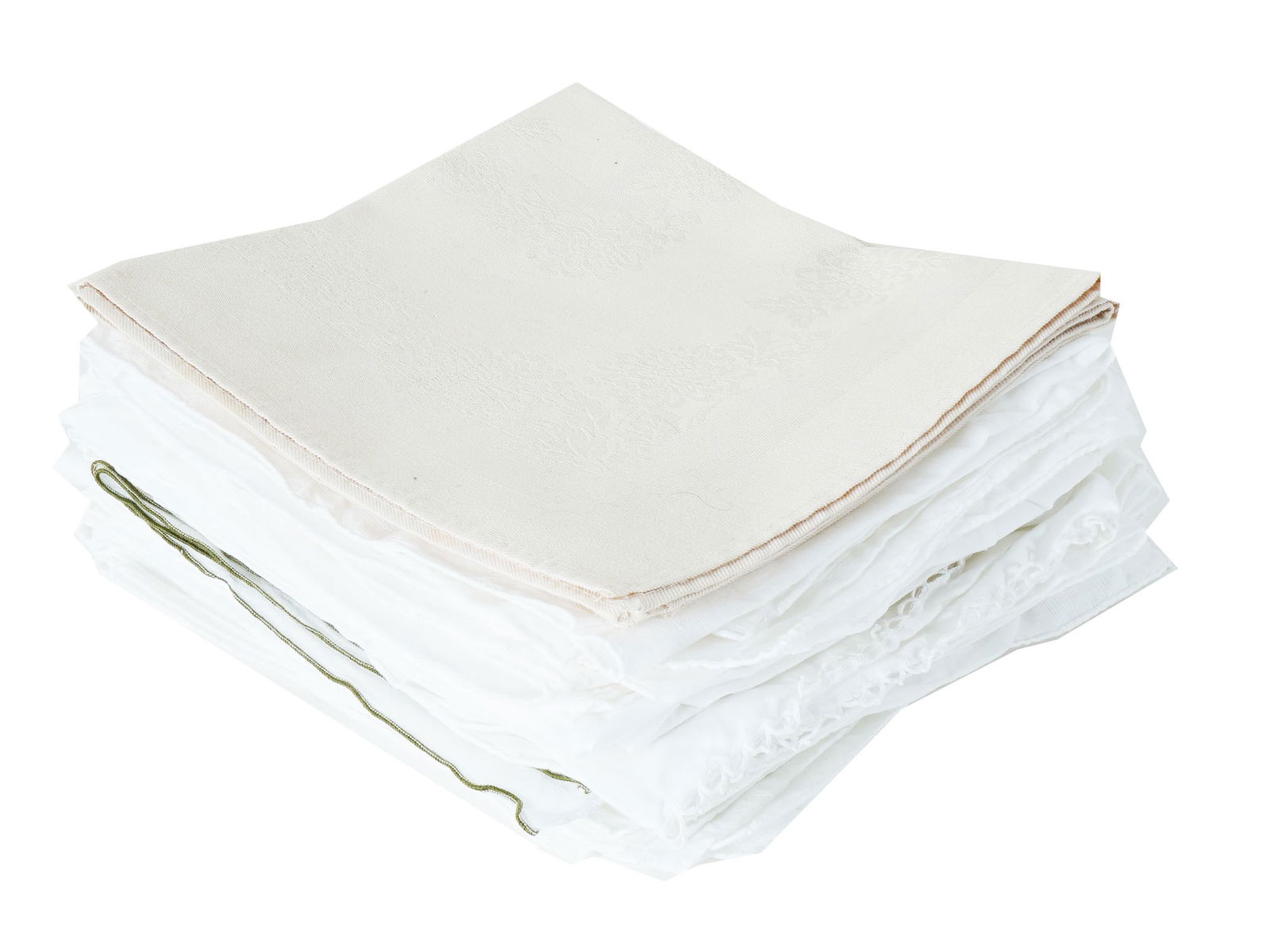 ANTIQUE ASSORTED MONOGRAMED NAPKINS AND HANKIES (1 of 8)