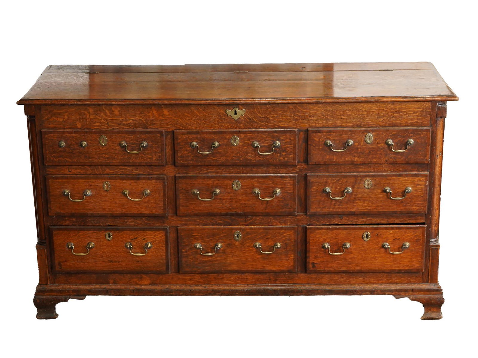 ANTIQUE EUROPEAN CONTINENTAL WOODEN MULE CHEST (1 of 8)