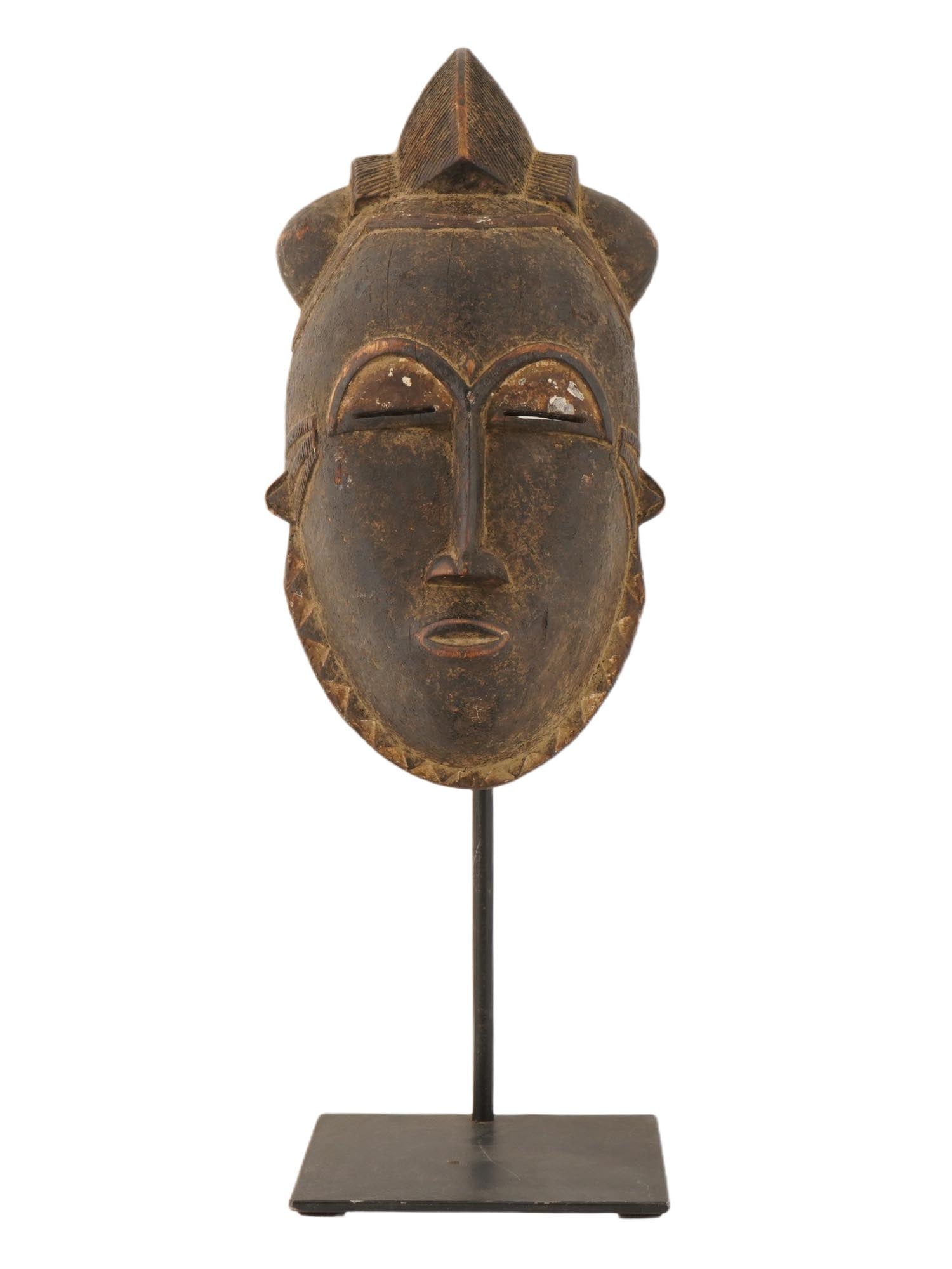 WEST AFRICAN BAULE PEOPLE WOOD MASK FROM IVORY COAST (1 of 5)