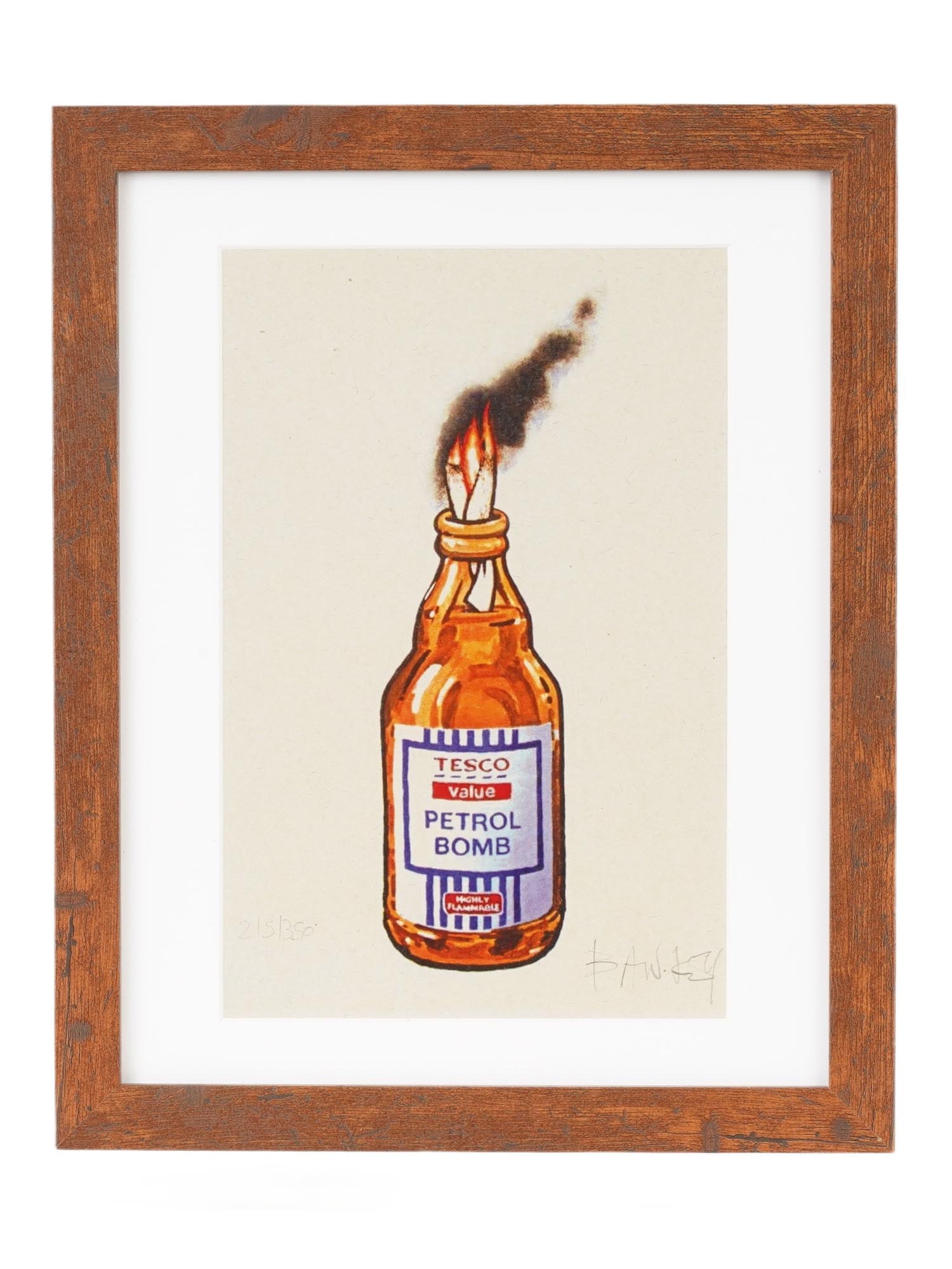 OFFSET LITHOGRAPH OF TESCO VALUE PETROL BOMB (1 of 5)