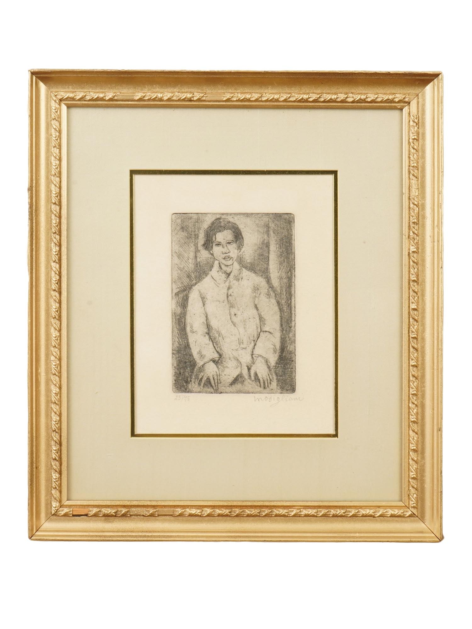 LTD MODERNIST ETCHING AFTER AMEDEO MODIGLIANI SIGNED (1 of 4)