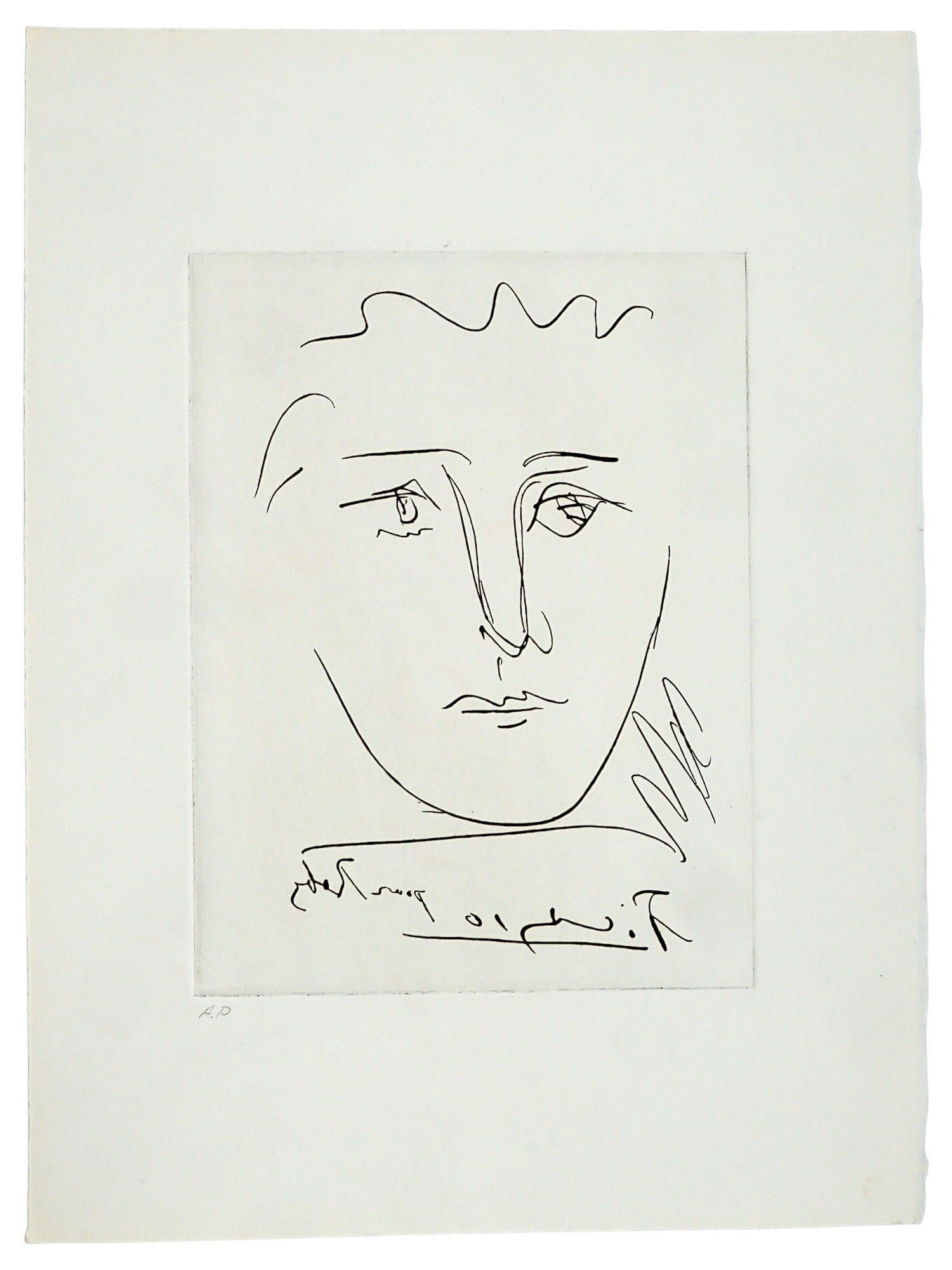 SPANISH ETCHING POUR ROBY BY PABLO PICASSO ARTIST PROOF (1 of 4)