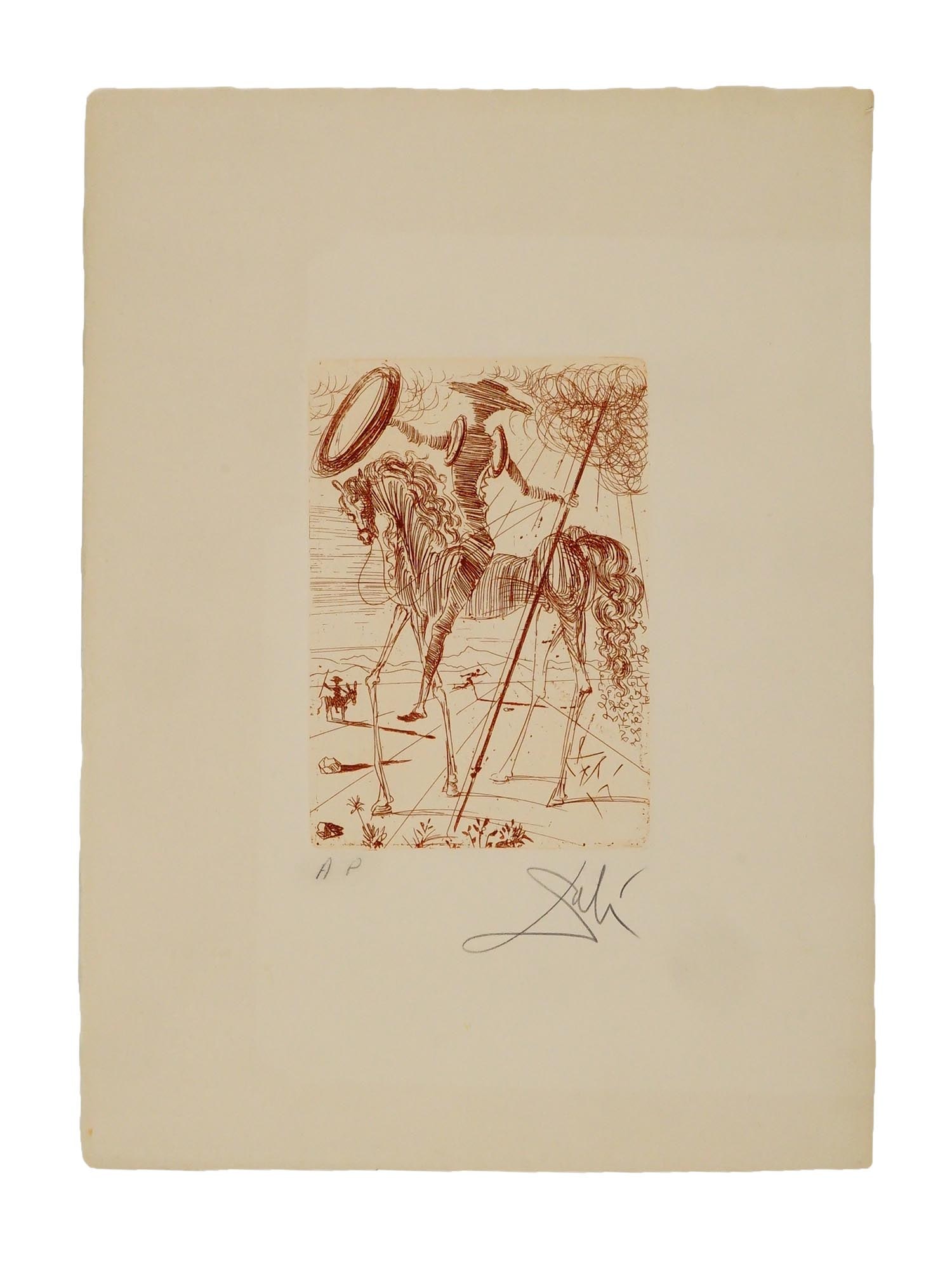 ETCHING DON QUIXOTE BY SALVADOR DALI ARTISTS PROOF (1 of 7)