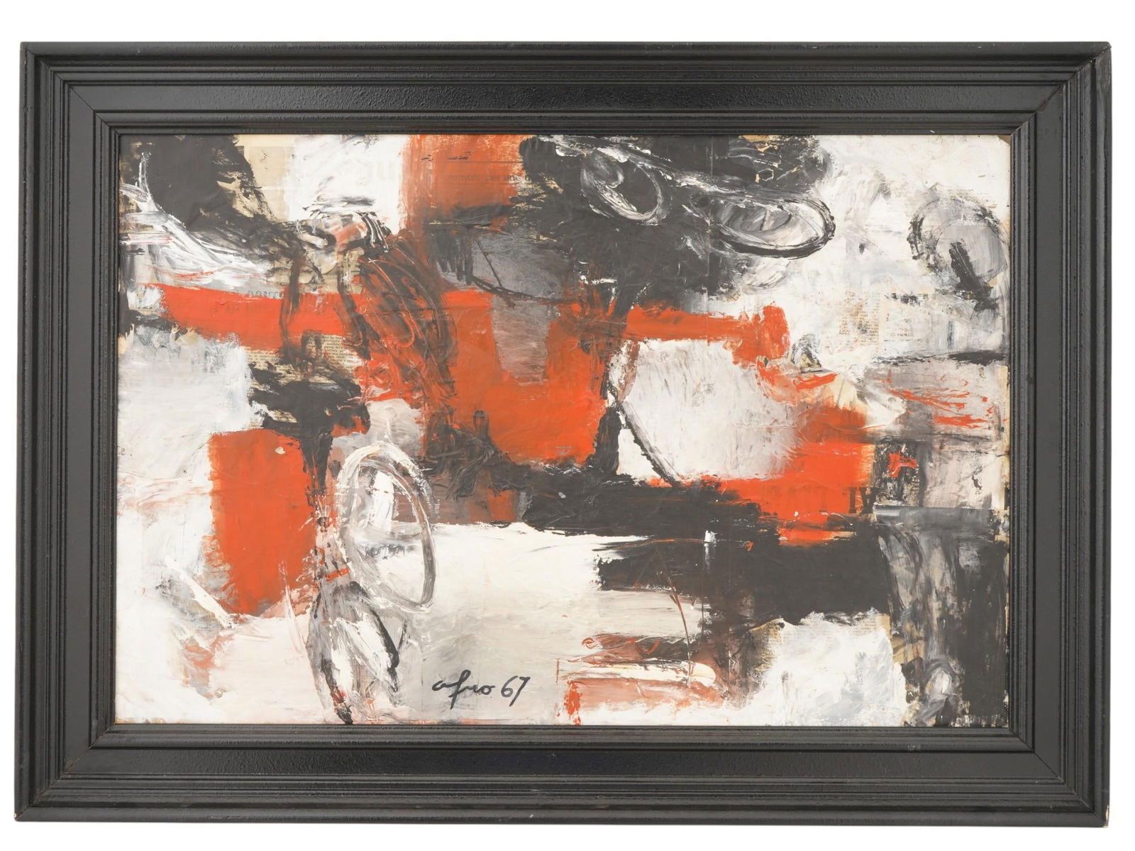 ATTR AFRO BASALDELLA DOUBLE SIDED ABSTRACT PAINTING (1 of 4)